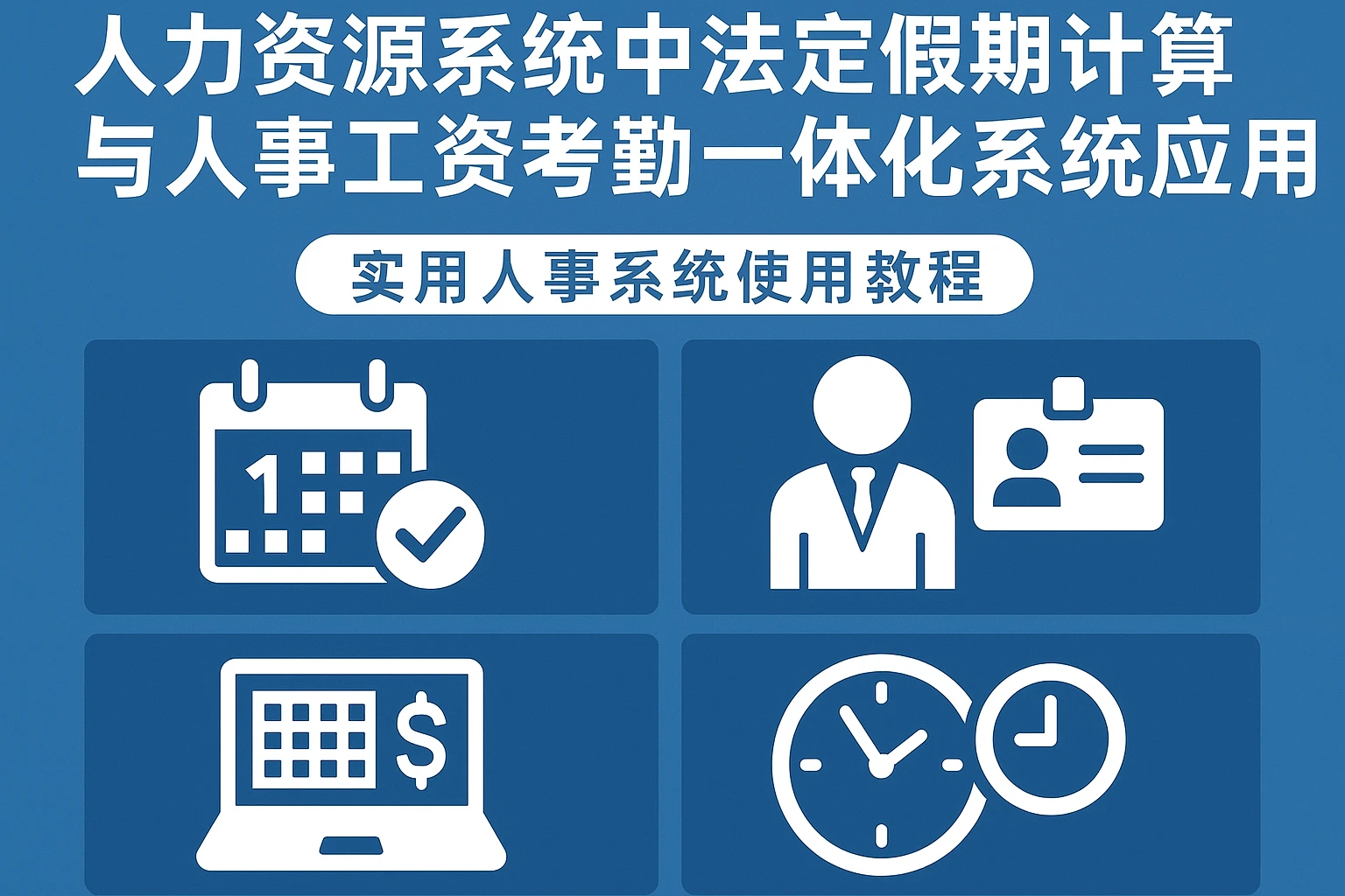 人力资源系统中法定假期计算与人事工资考勤一体化系统应用全解——实用人事系统使用教程