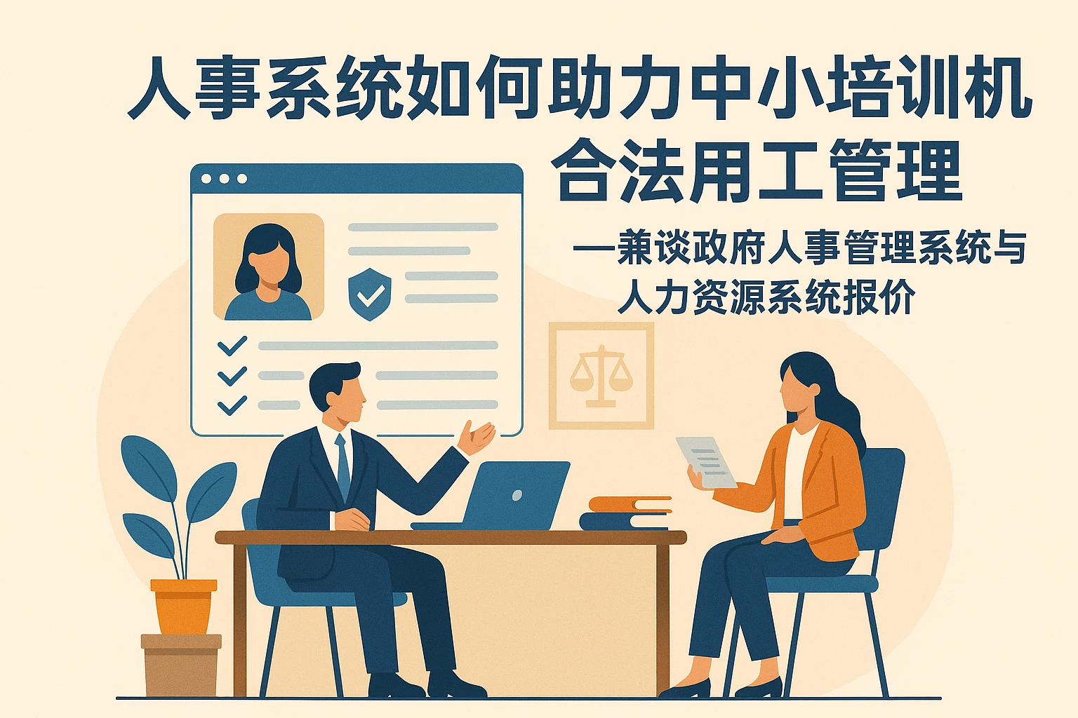 人事系统如何助力中小培训机构合法用工管理——兼谈政府人事管理系统与人力资源系统报价