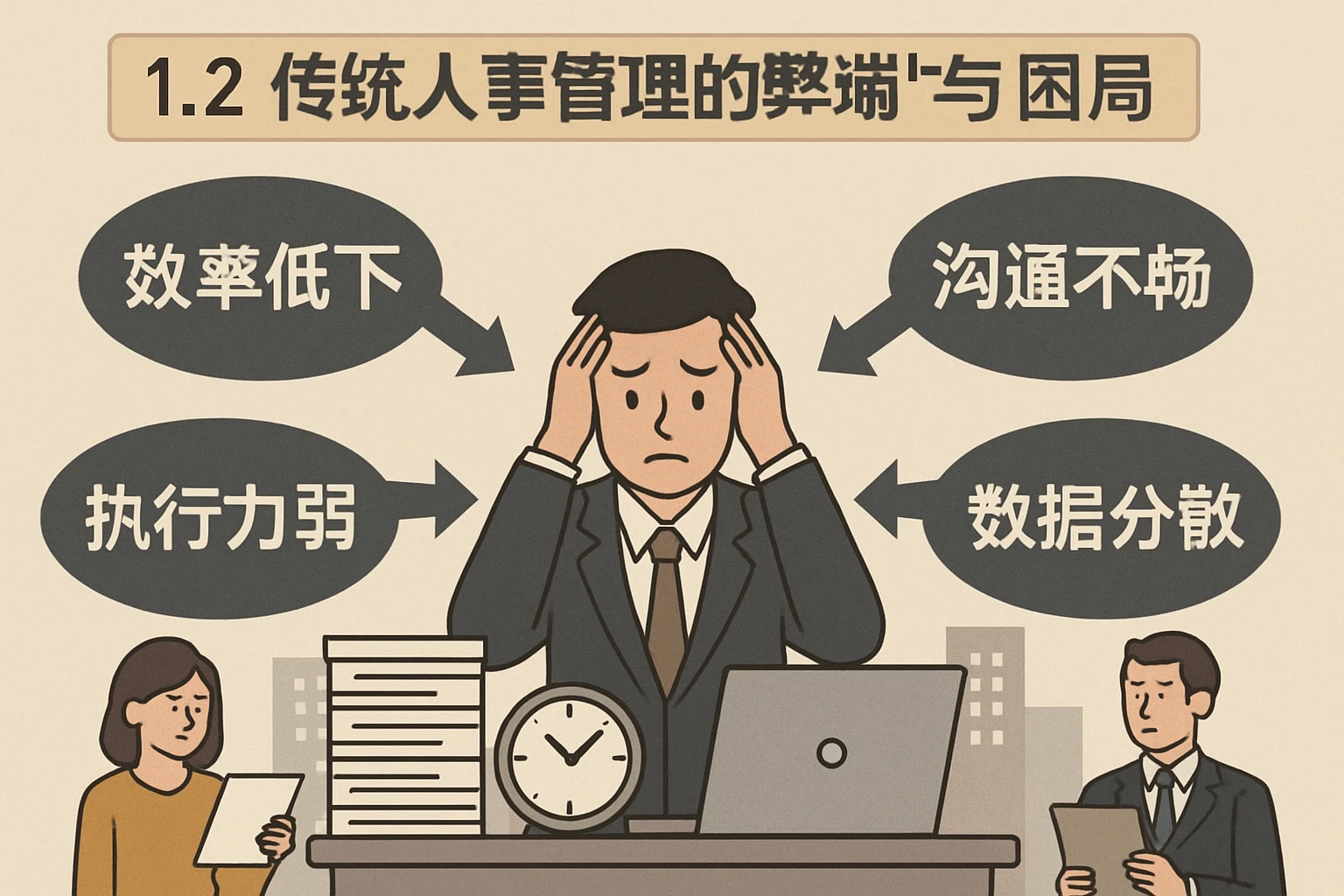 1.2 传统人事管理的弊端与困局
