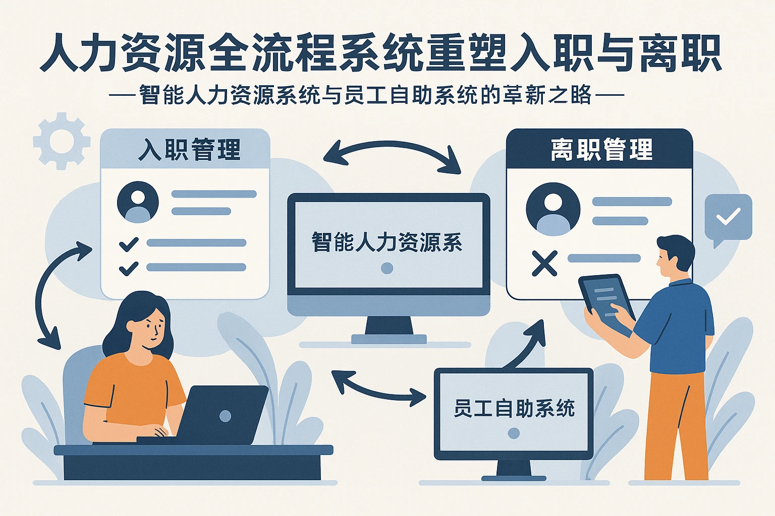 人力资源全流程系统重塑入职与离职管理 —— 智能人力资源系统与员工自助系统的革新之路