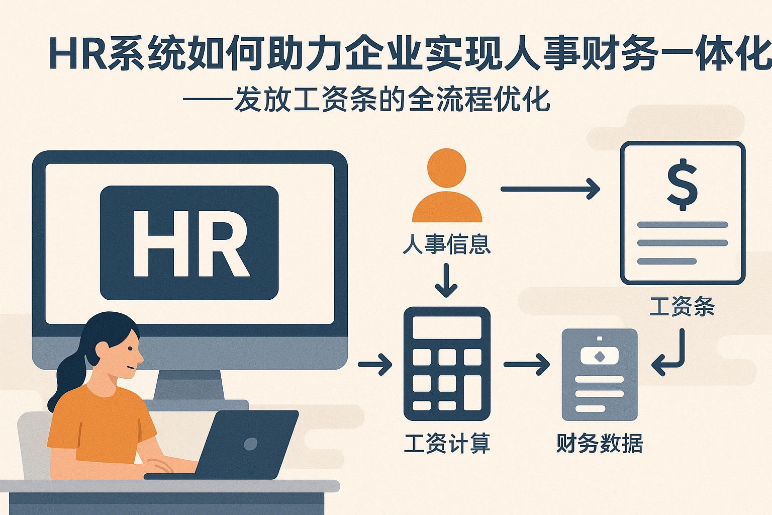 HR系统如何助力企业实现人事财务一体化——发放工资条的全流程优化