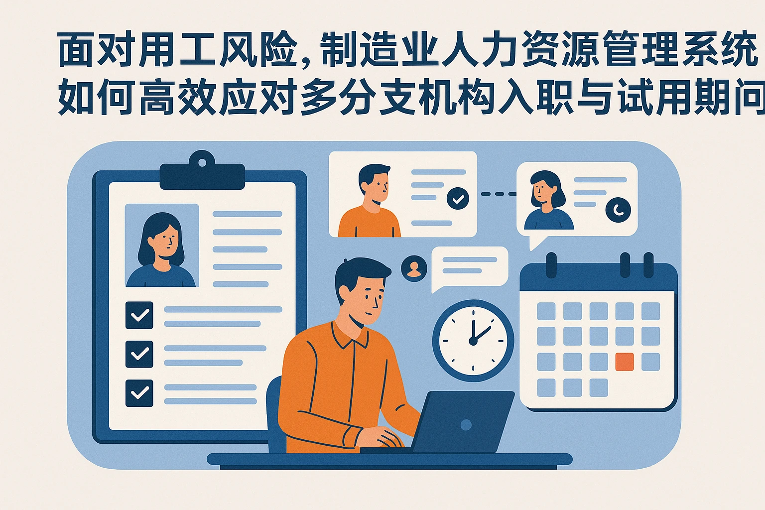 面对用工风险，制造业人力资源管理系统如何高效应对多分支机构入职与试用期问题