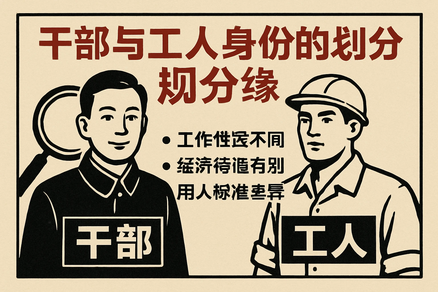 干部与工人身份的划分缘由