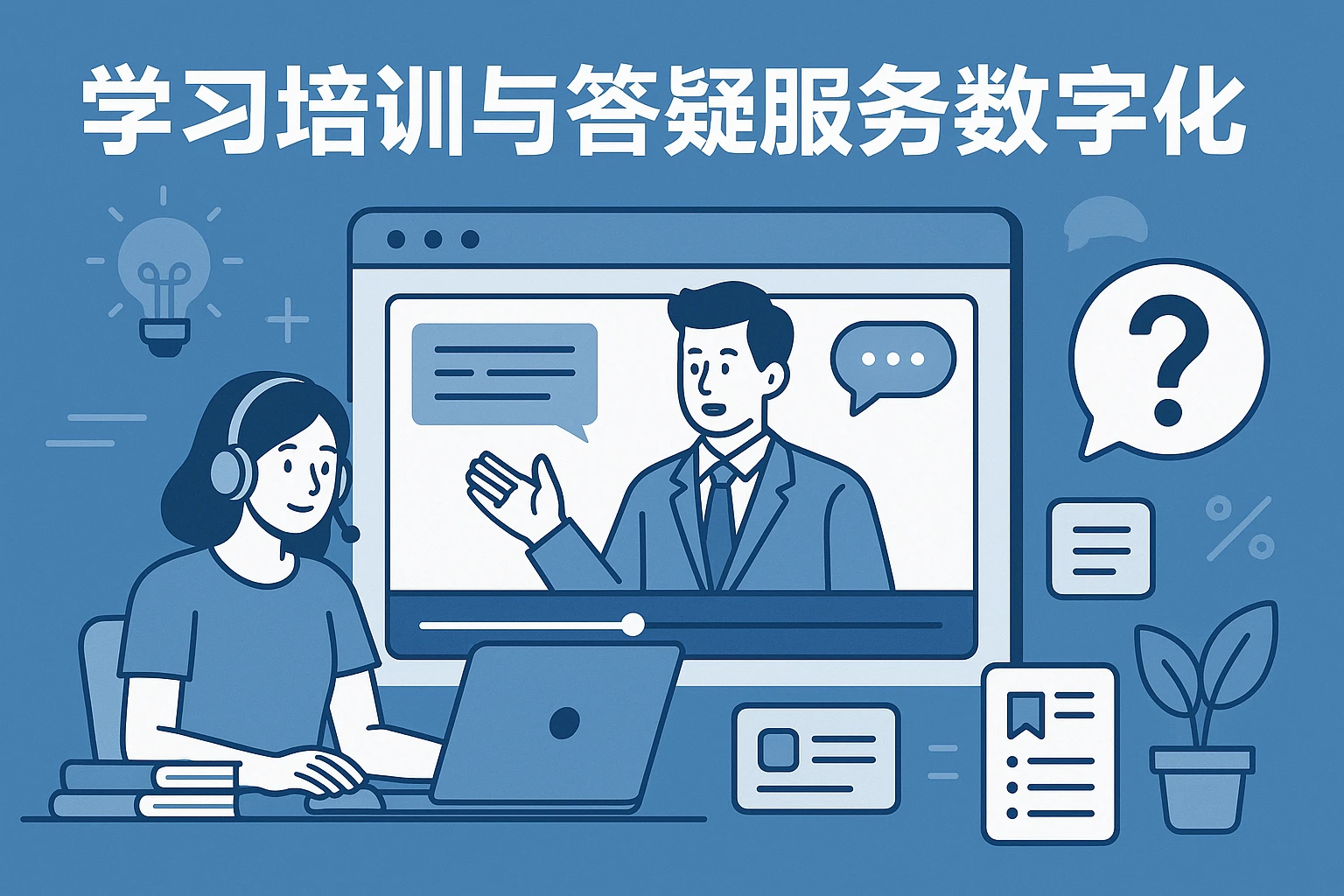 学习培训与答疑服务数字化