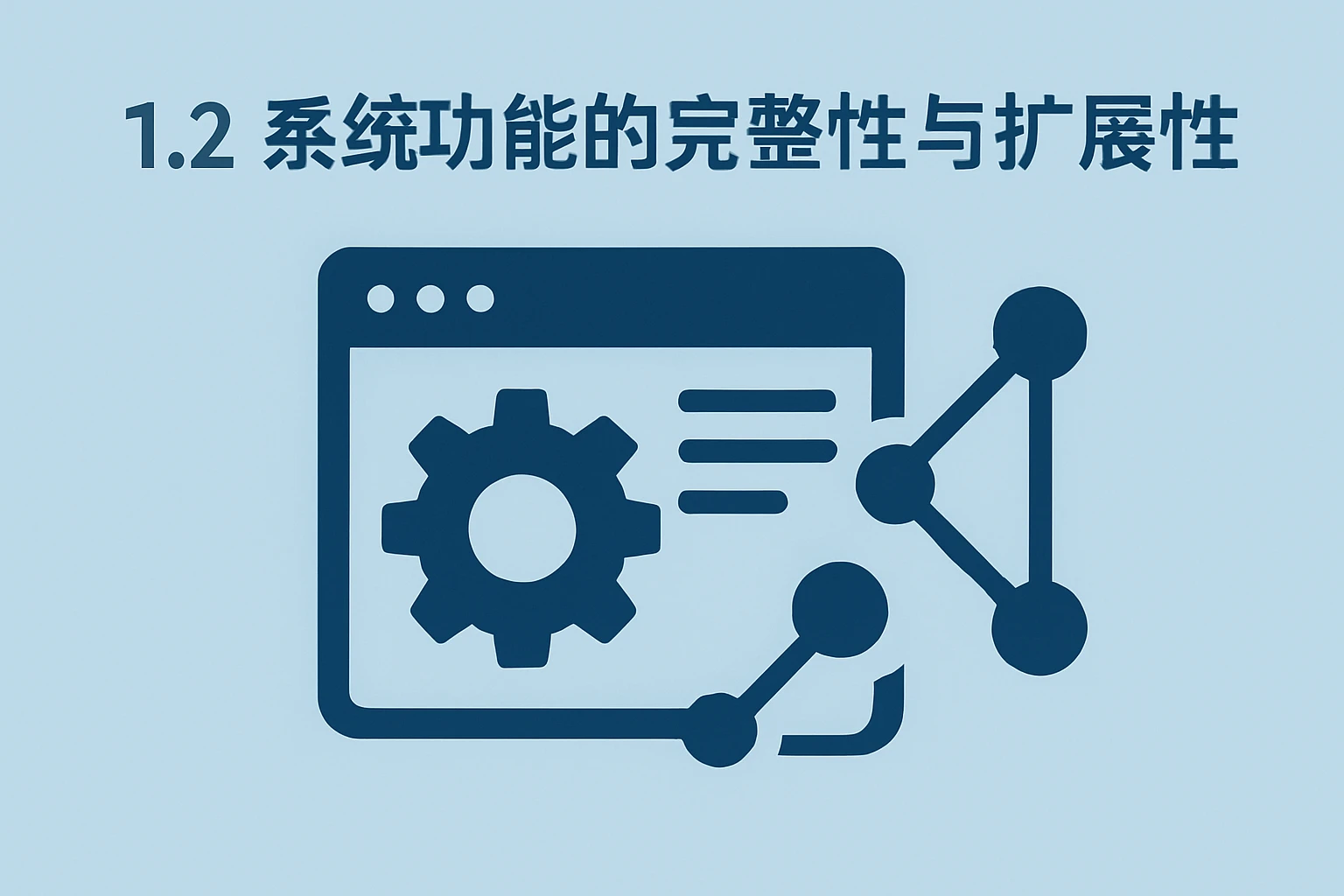 1.2 系统功能的完整性与扩展性