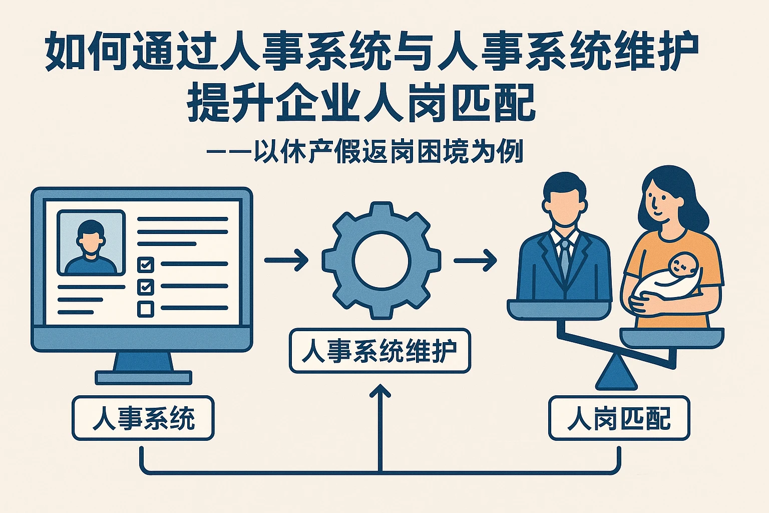 如何通过人事系统与人事系统维护提升企业人岗匹配——以休产假返岗困境为例