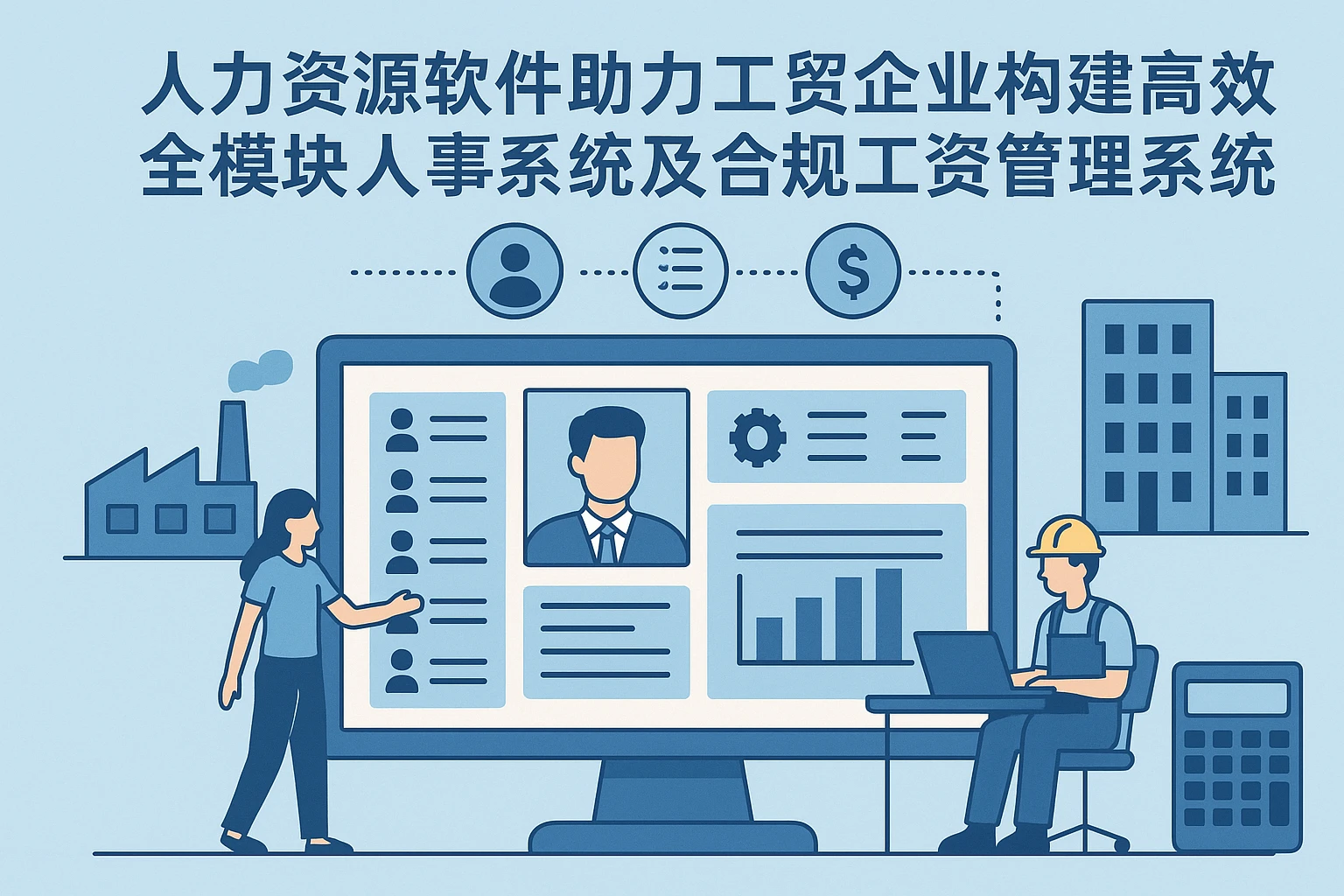 人力资源软件助力工贸企业构建高效全模块人事系统及合规工资管理系统