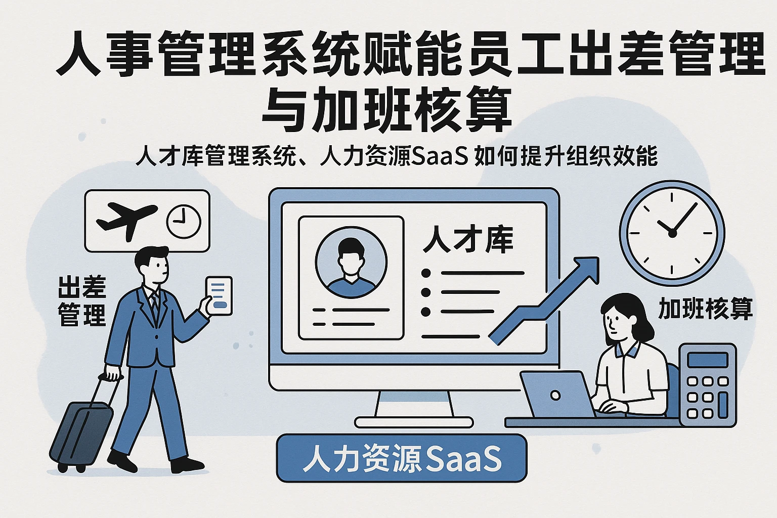 人事管理系统赋能员工出差管理与加班核算——人才库管理系统、人力资源SaaS如何提升组织效能