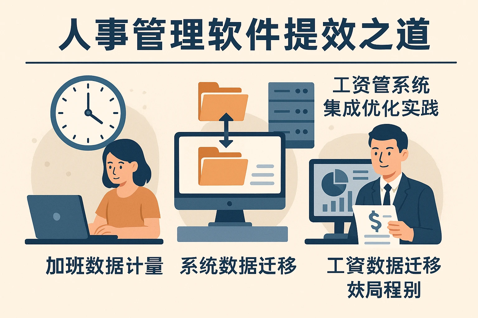 人事管理软件提效之道：加班数据计量、系统数据迁移与工资管理系统集成优化实践