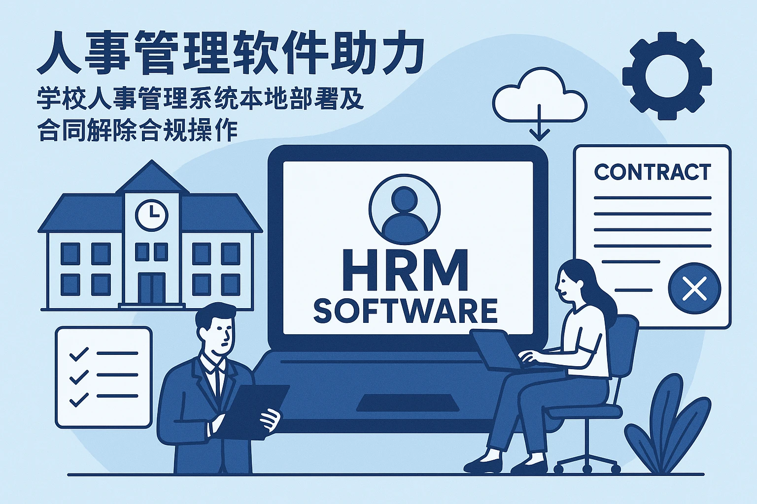 人事管理软件助力学校人事管理系统本地部署及合同解除合规操作