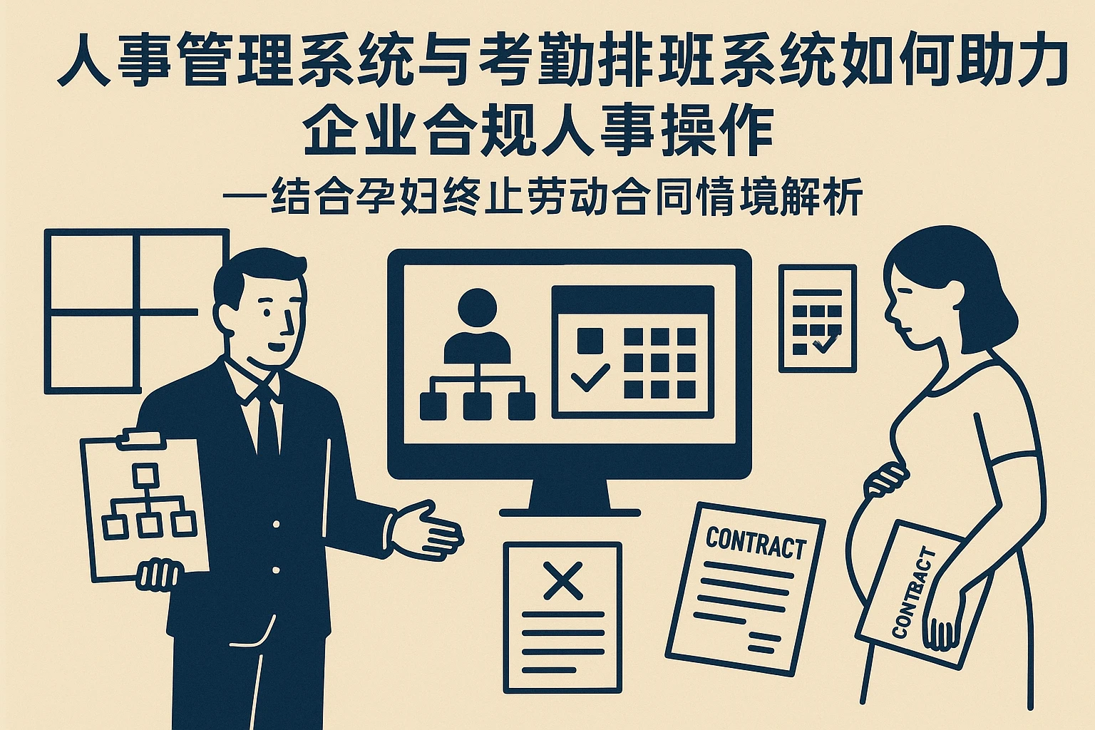 人事管理系统与考勤排班系统如何助力企业合规人事操作——结合孕妇终止劳动合同情境解析