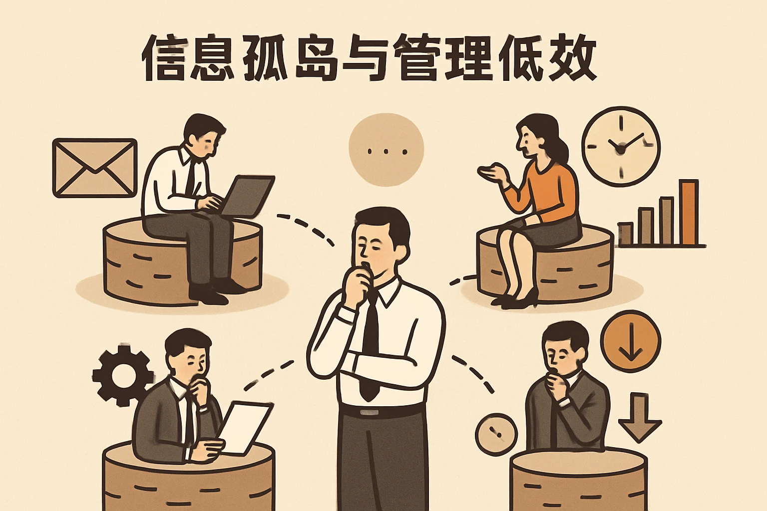 1.2 信息孤岛与管理低效