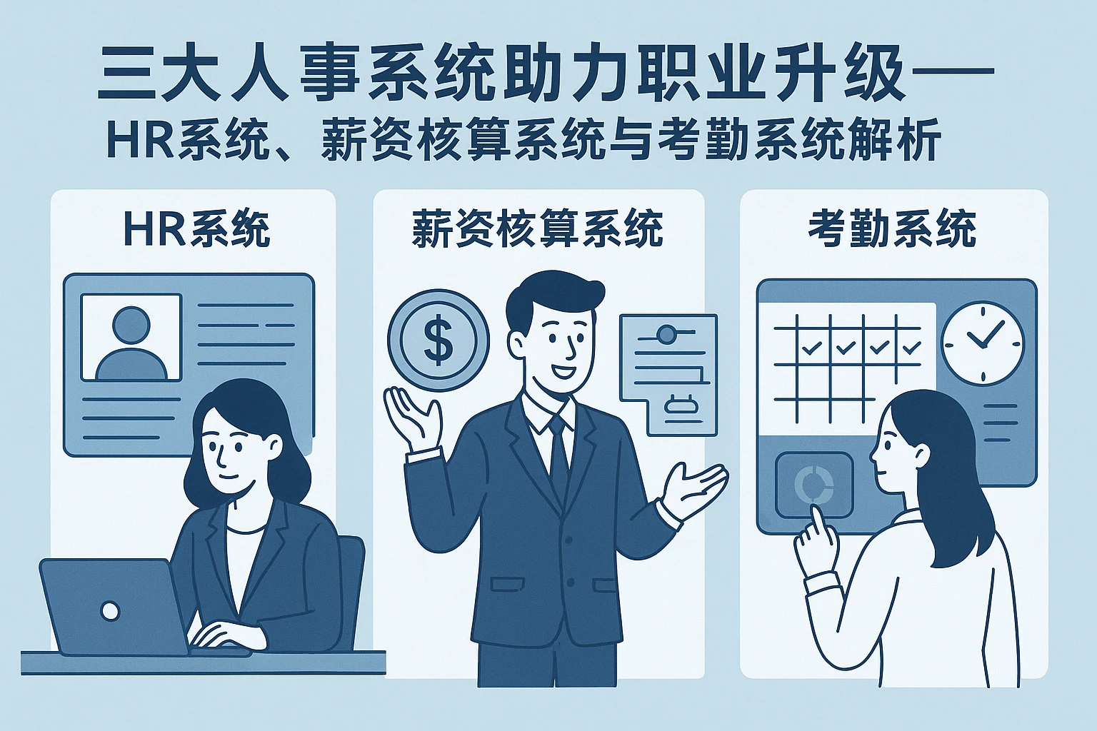 三大人事系统助力职业升级——HR系统、薪资核算系统与考勤系统解析