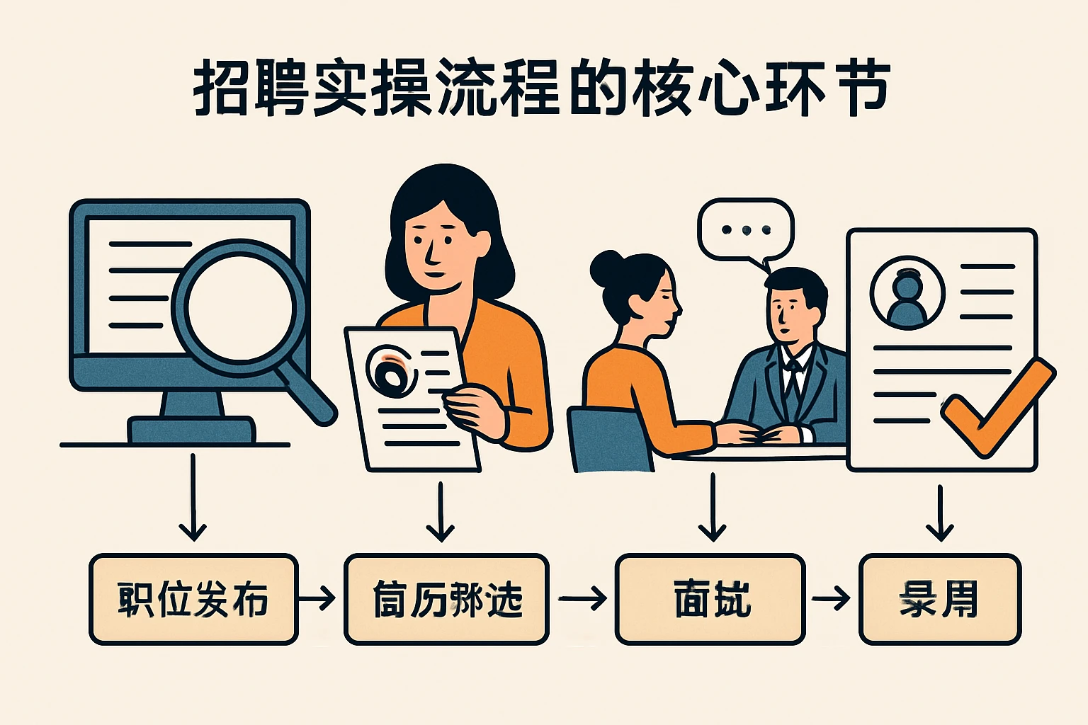 招聘实操流程的核心环节