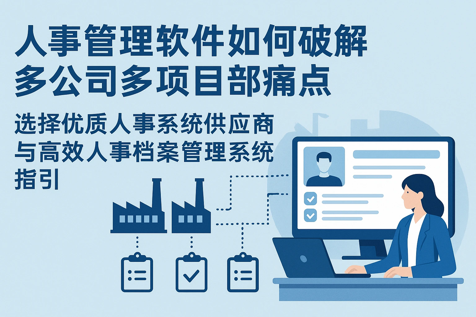 人事管理软件如何破解多公司多项目部痛点——选择优质人事系统供应商与高效人事档案管理系统指引