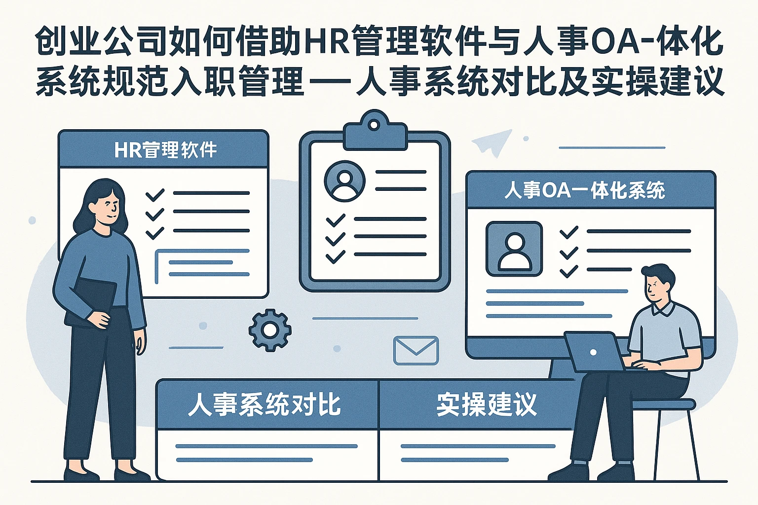 创业公司如何借助HR管理软件与人事OA一体化系统规范入职管理——人事系统对比及实操建议