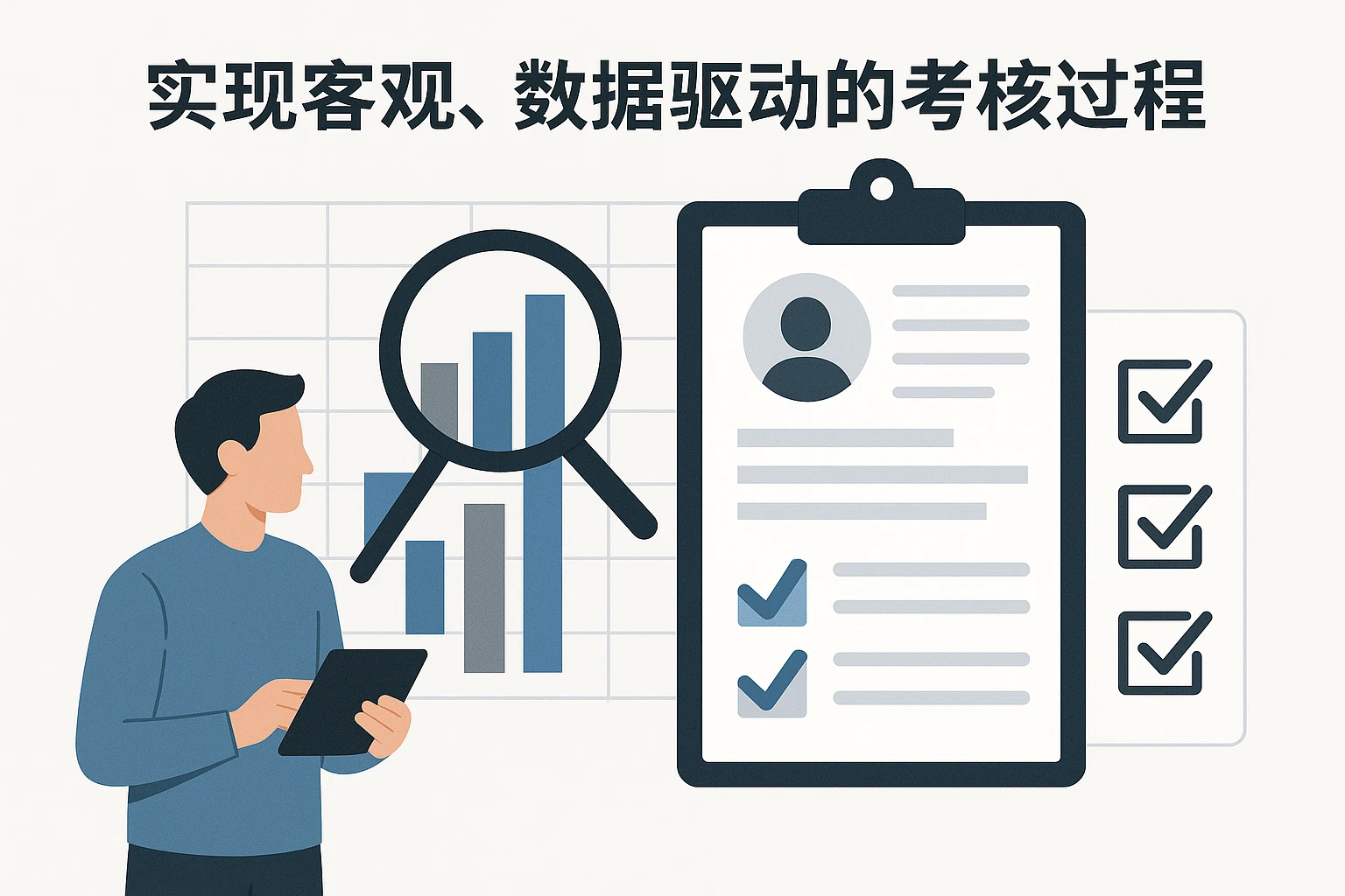 实现客观、数据驱动的考核过程