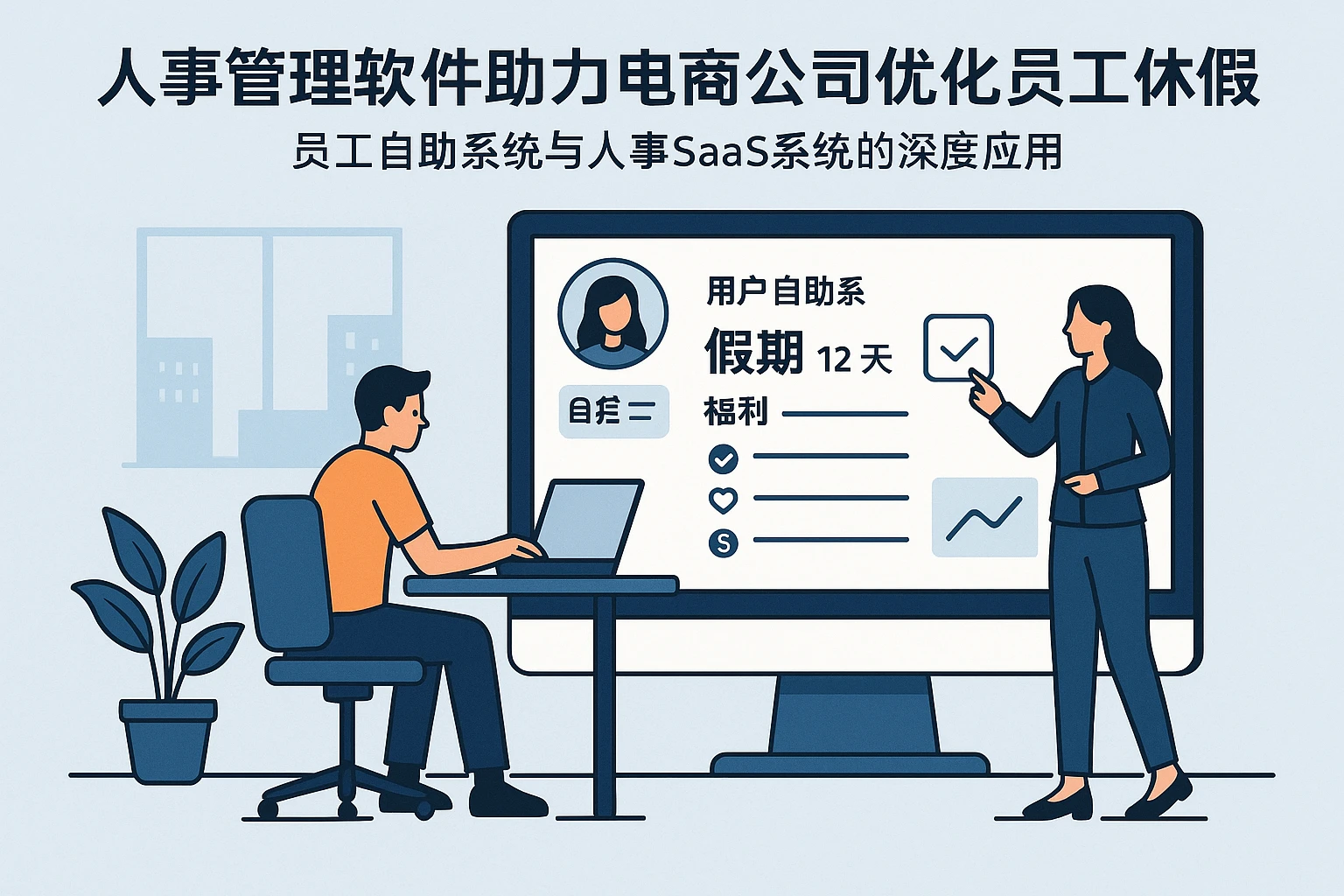 人事管理软件助力电商公司优化员工休假与福利——员工自助系统与人事SaaS系统的深度应用