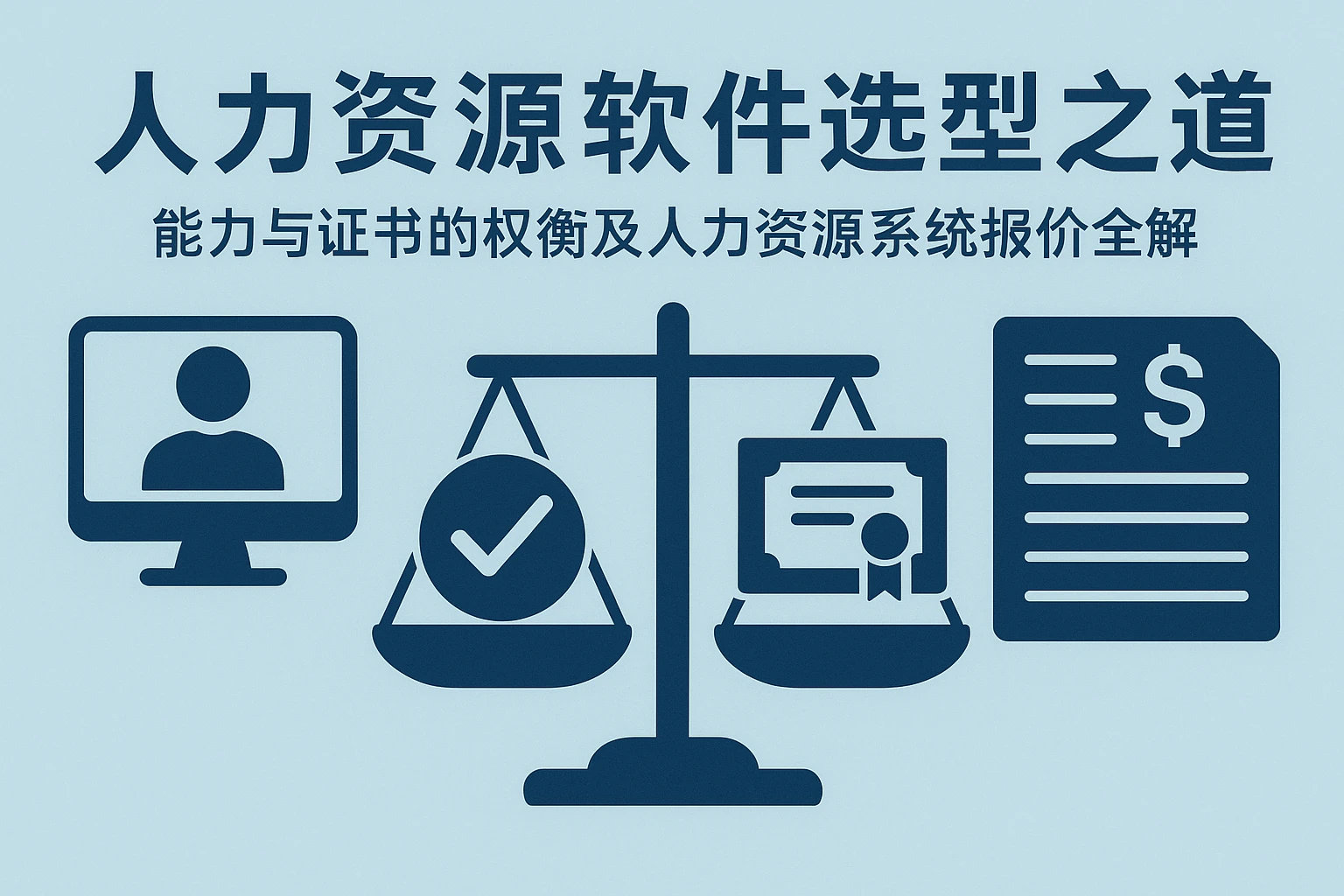 人力资源软件选型之道：能力与证书的权衡及人力资源系统报价全解