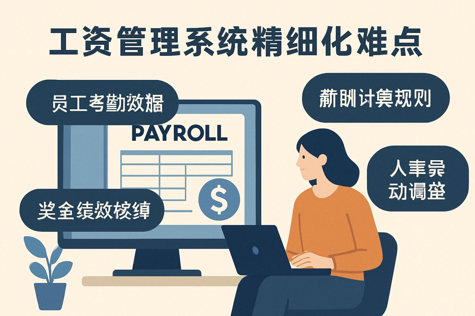 工资管理系统的精细化难点