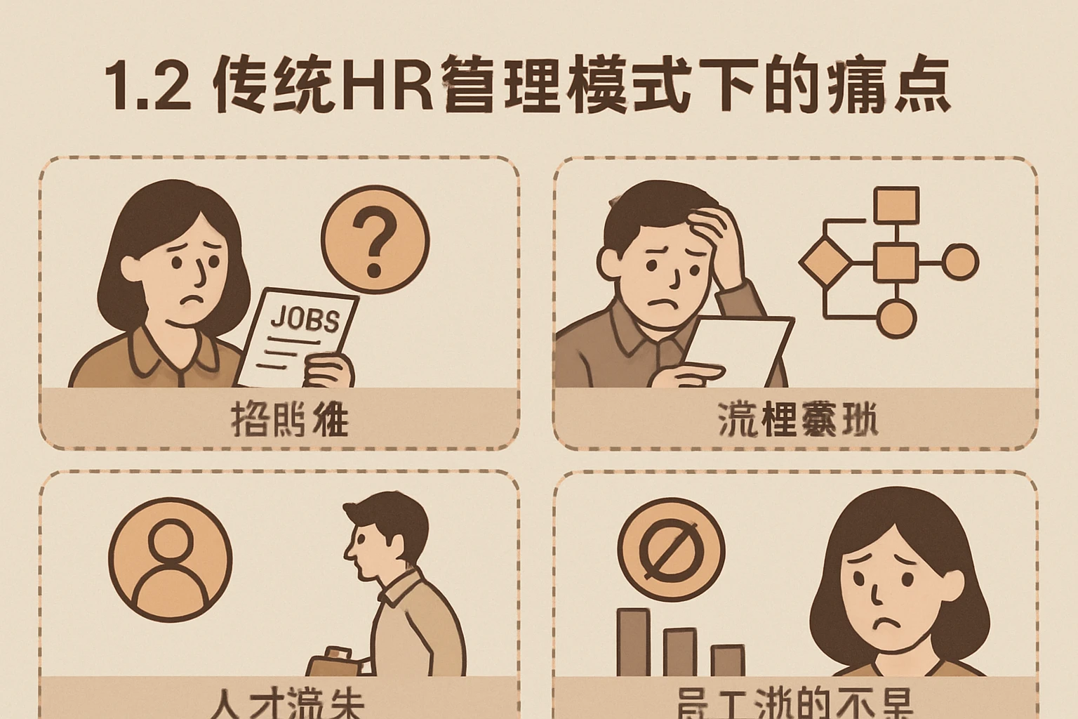 1.2 传统HR管理模式下的痛点