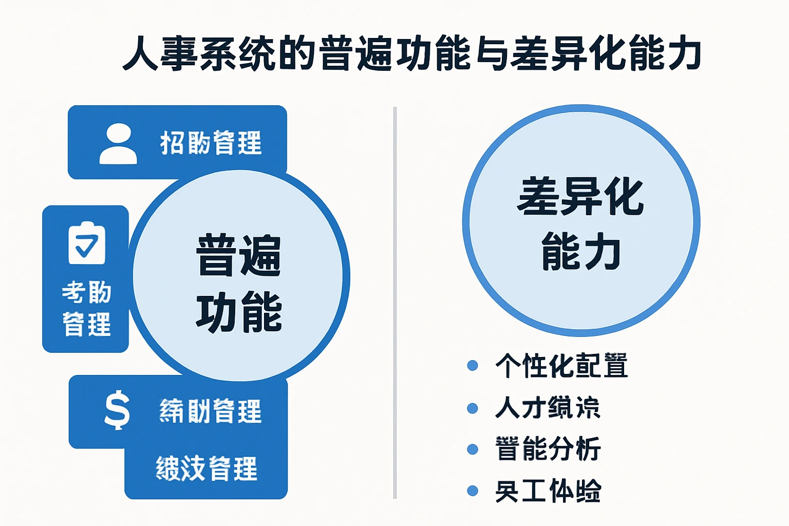 人事系统的普遍功能与差异化能力