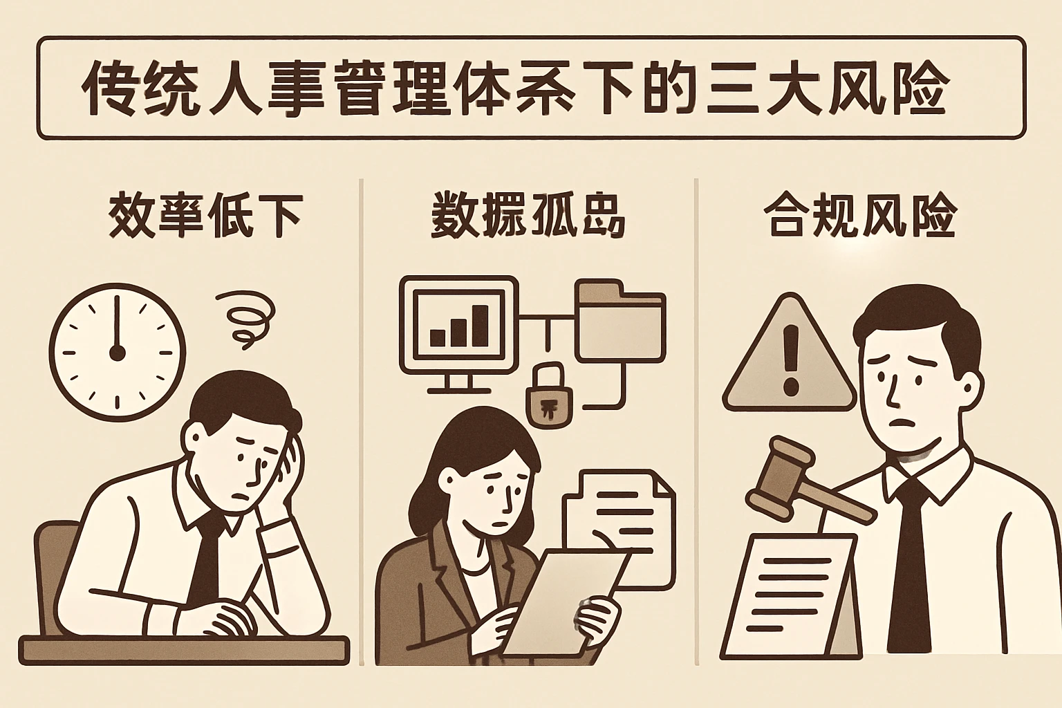 传统人事管理体系下的三大风险
