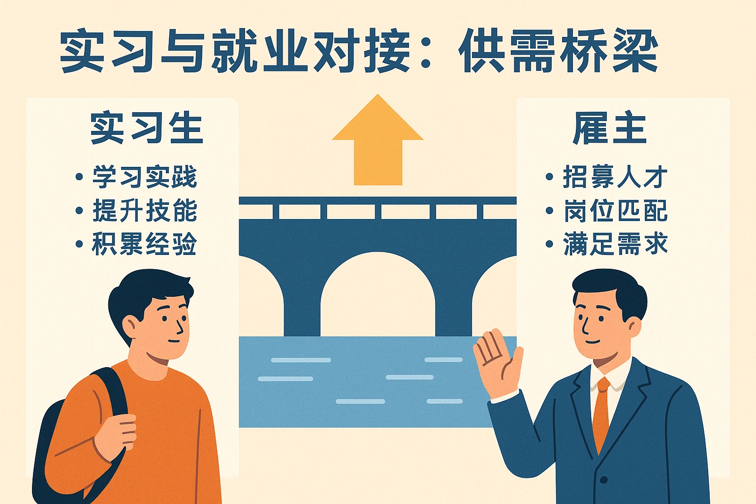 实习与就业对接：供需桥梁
