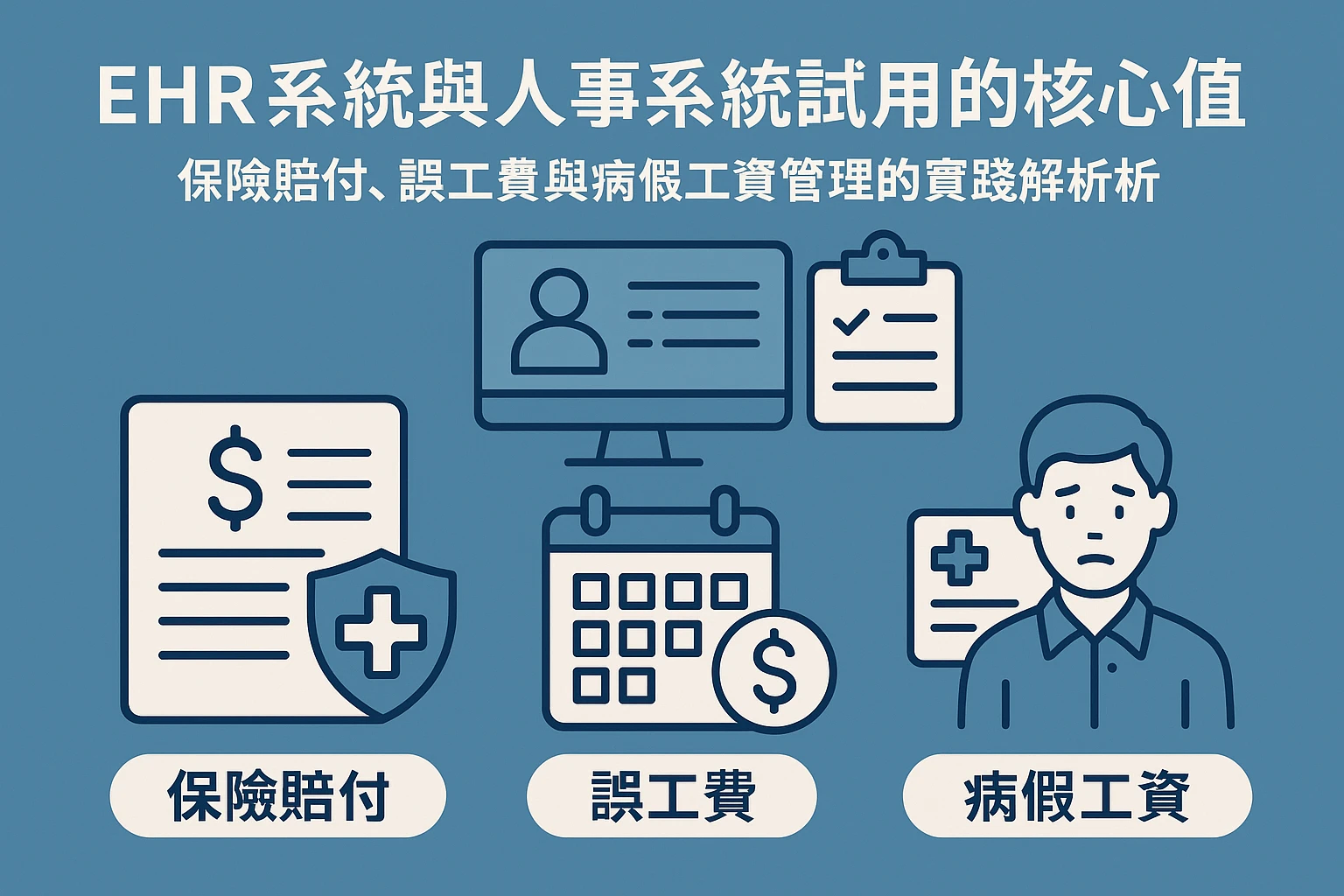 EHR系统与人事系统试用的核心价值——保险赔付、误工费与病假工资管理的实践解析