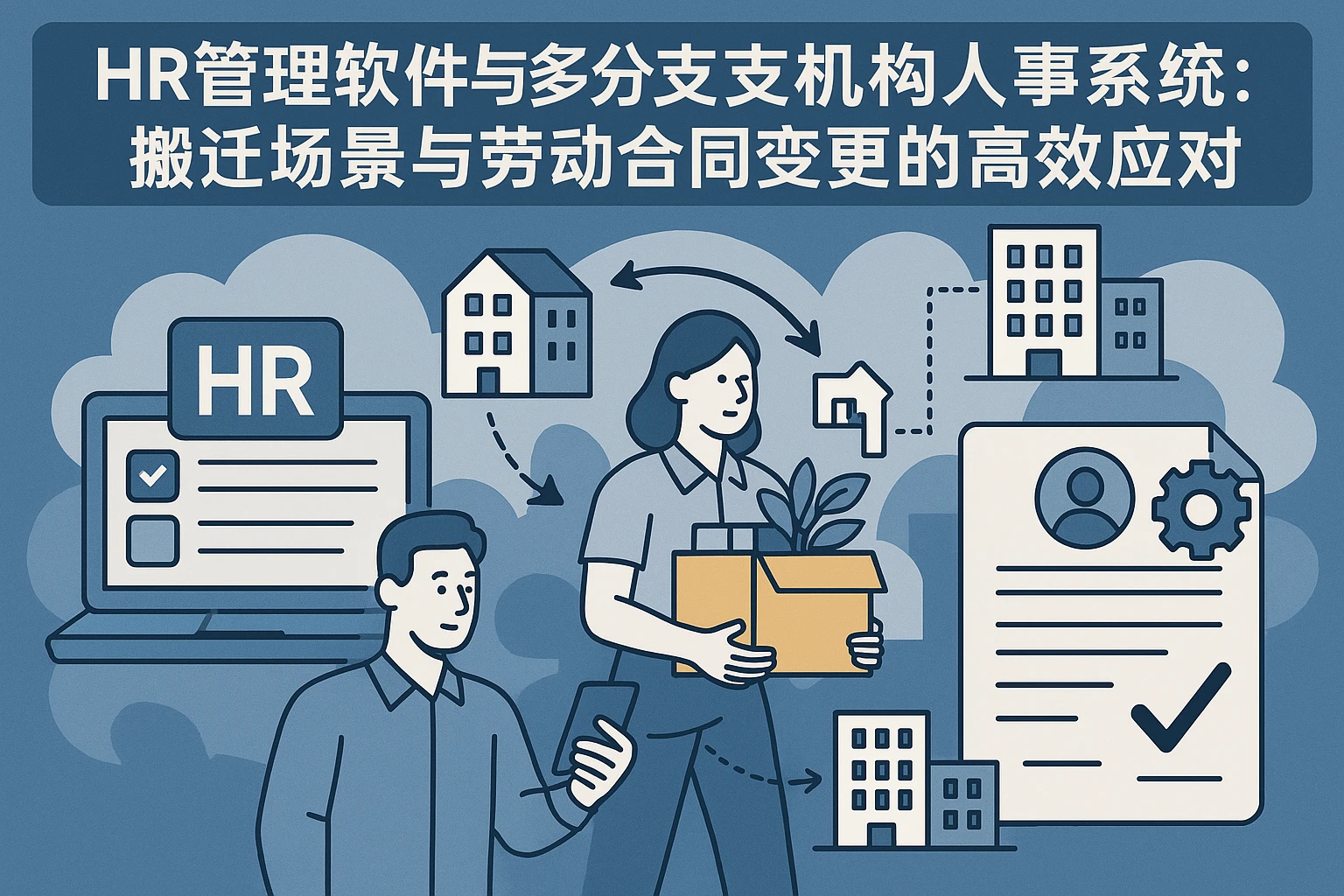 HR管理软件与多分支机构人事系统：搬迁场景与劳动合同变更的高效应对