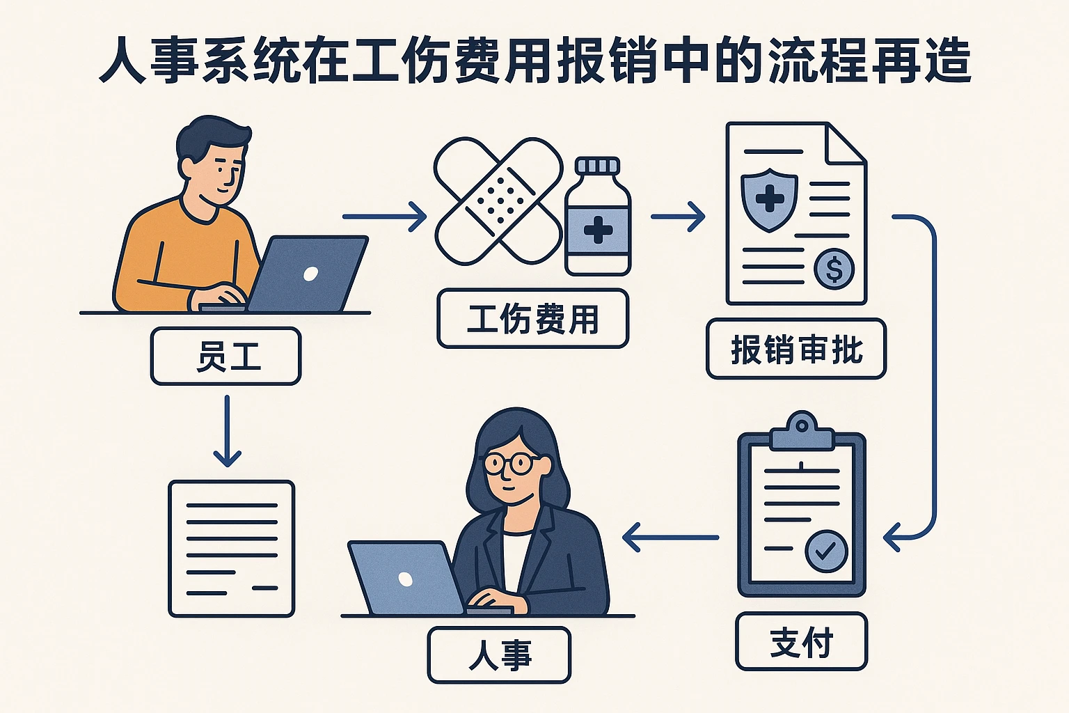 人事系统在工伤费用报销中的流程再造