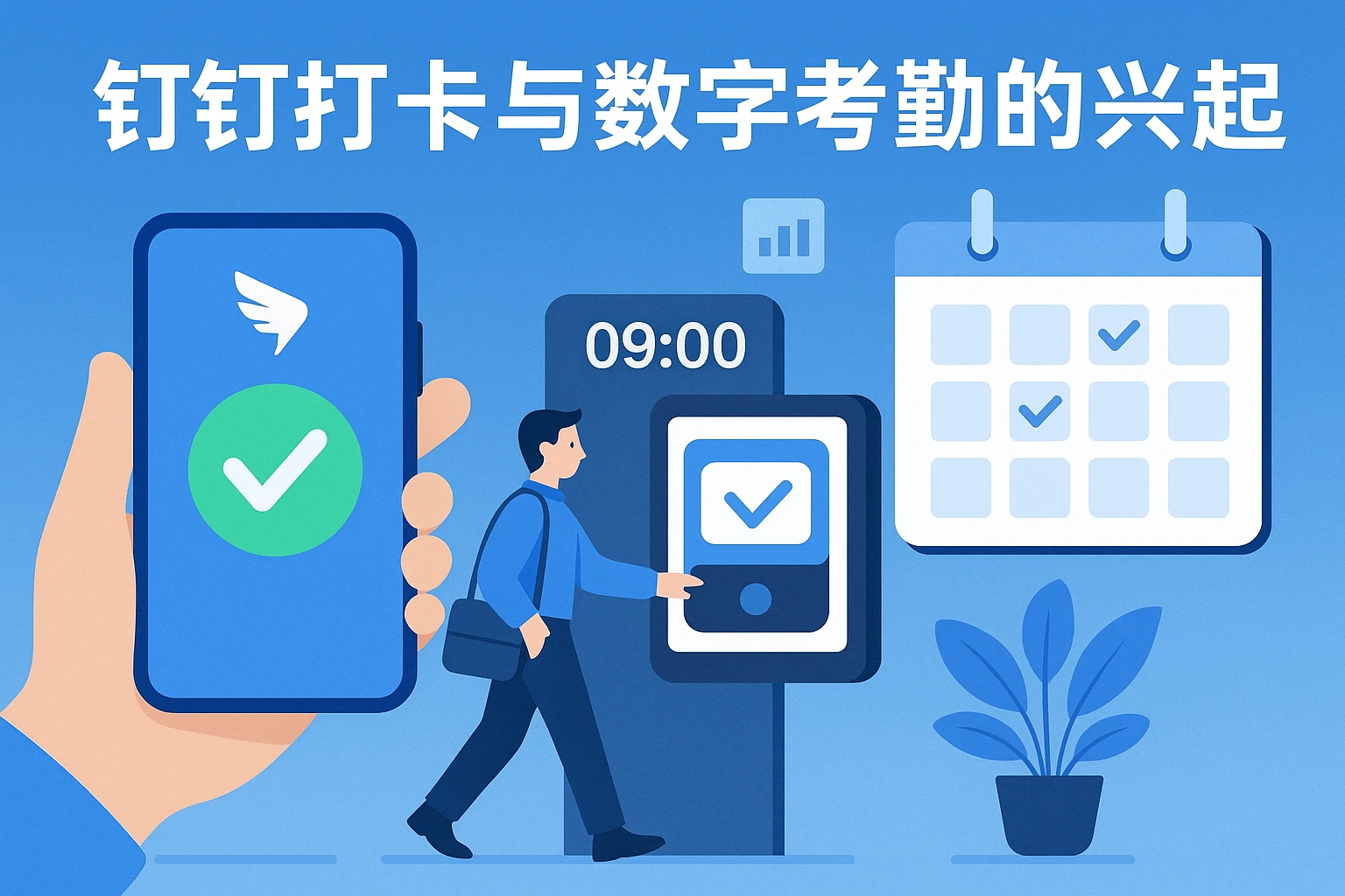 钉钉打卡与数字考勤的兴起