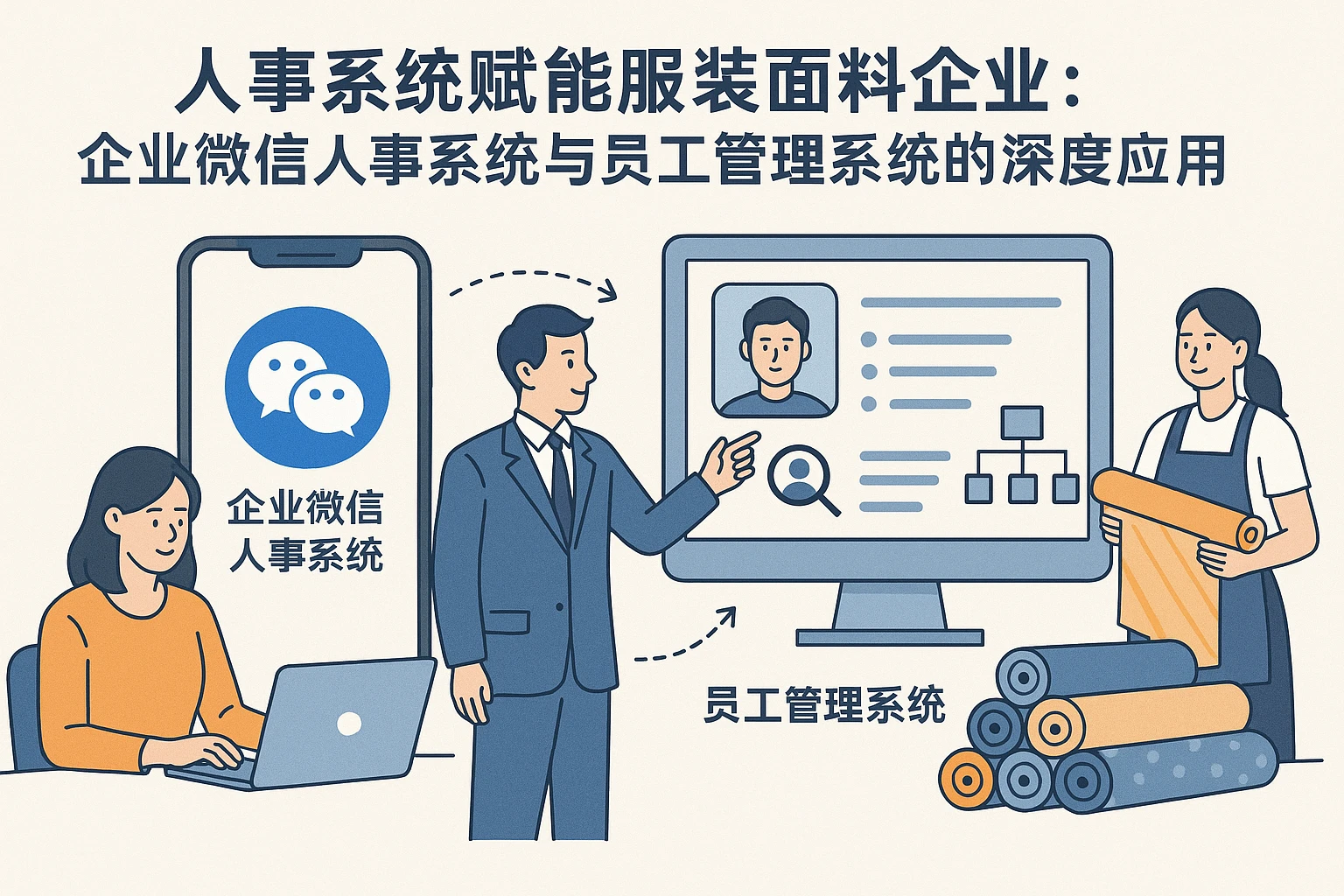 人事系统赋能服装面料企业：企业微信人事系统与员工管理系统的深度应用