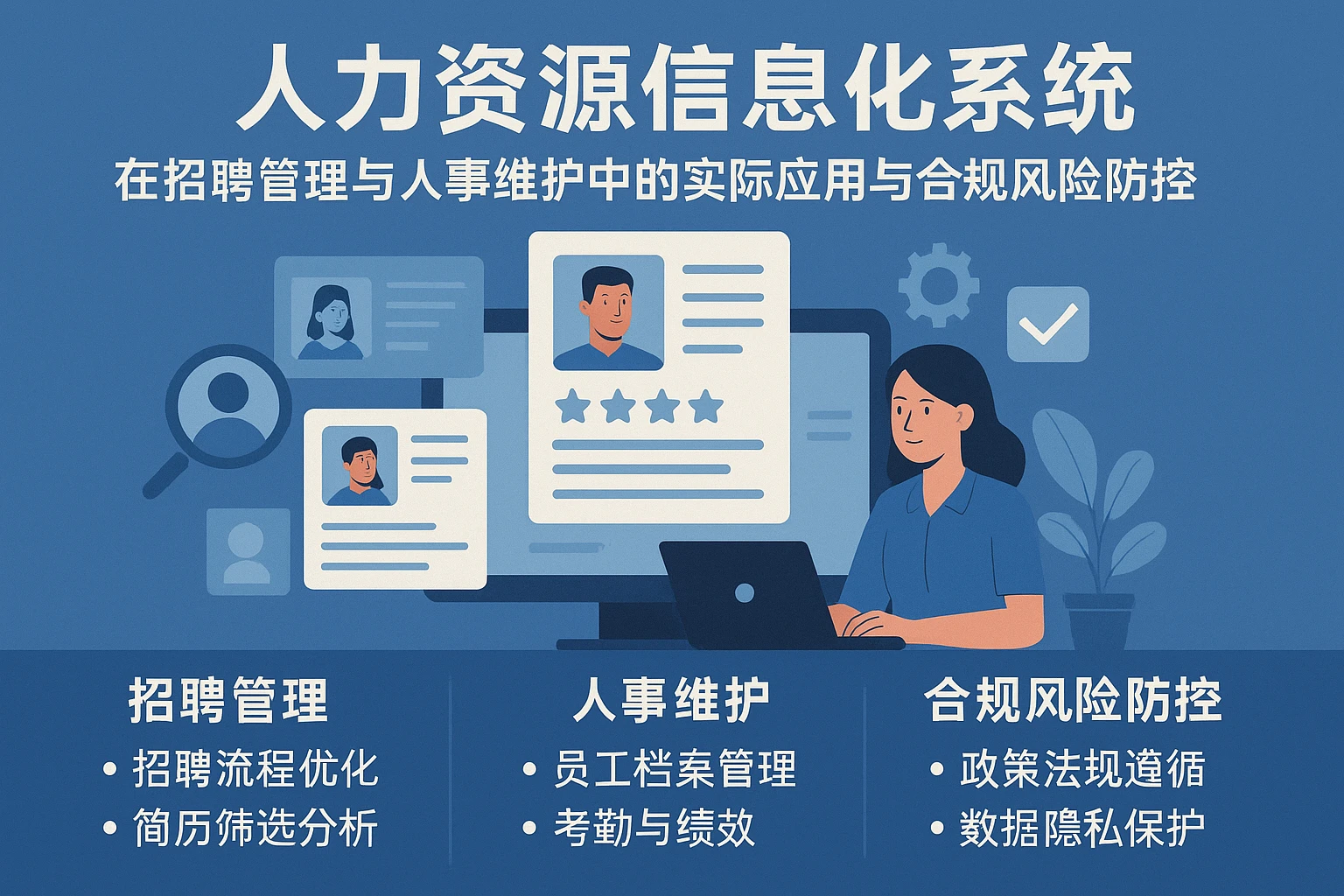 人力资源信息化系统在招聘管理与人事维护中的实际应用与合规风险防控