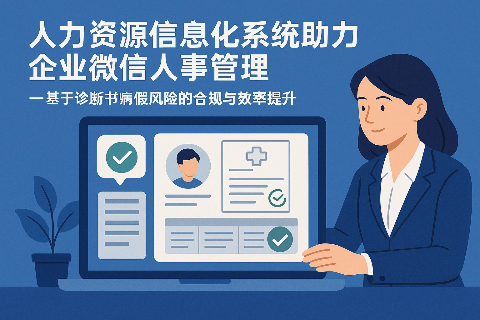 人力资源信息化系统助力企业微信人事管理——基于诊断书病假风险的合规与效率提升