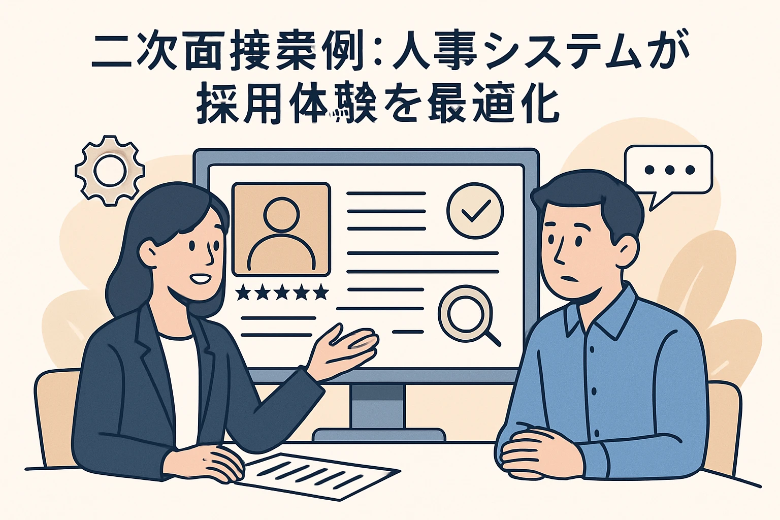 二次面试案例：人事系统优化招聘体验