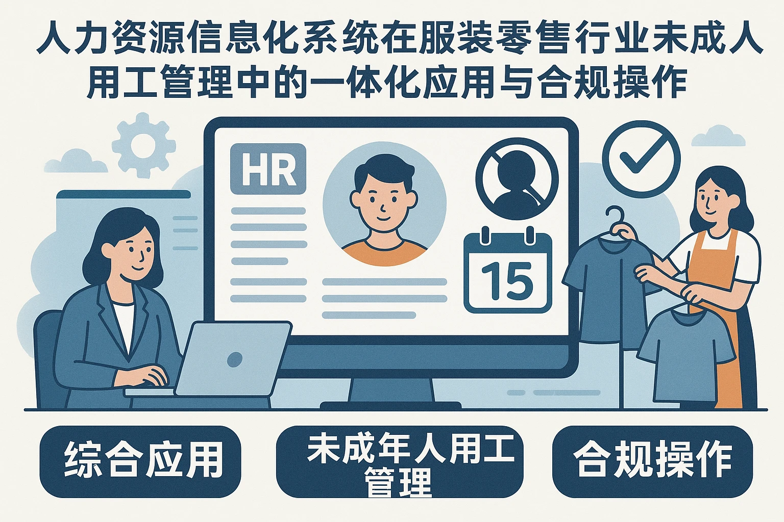 人力资源信息化系统在服装零售行业未成年人用工管理中的一体化应用与合规操作