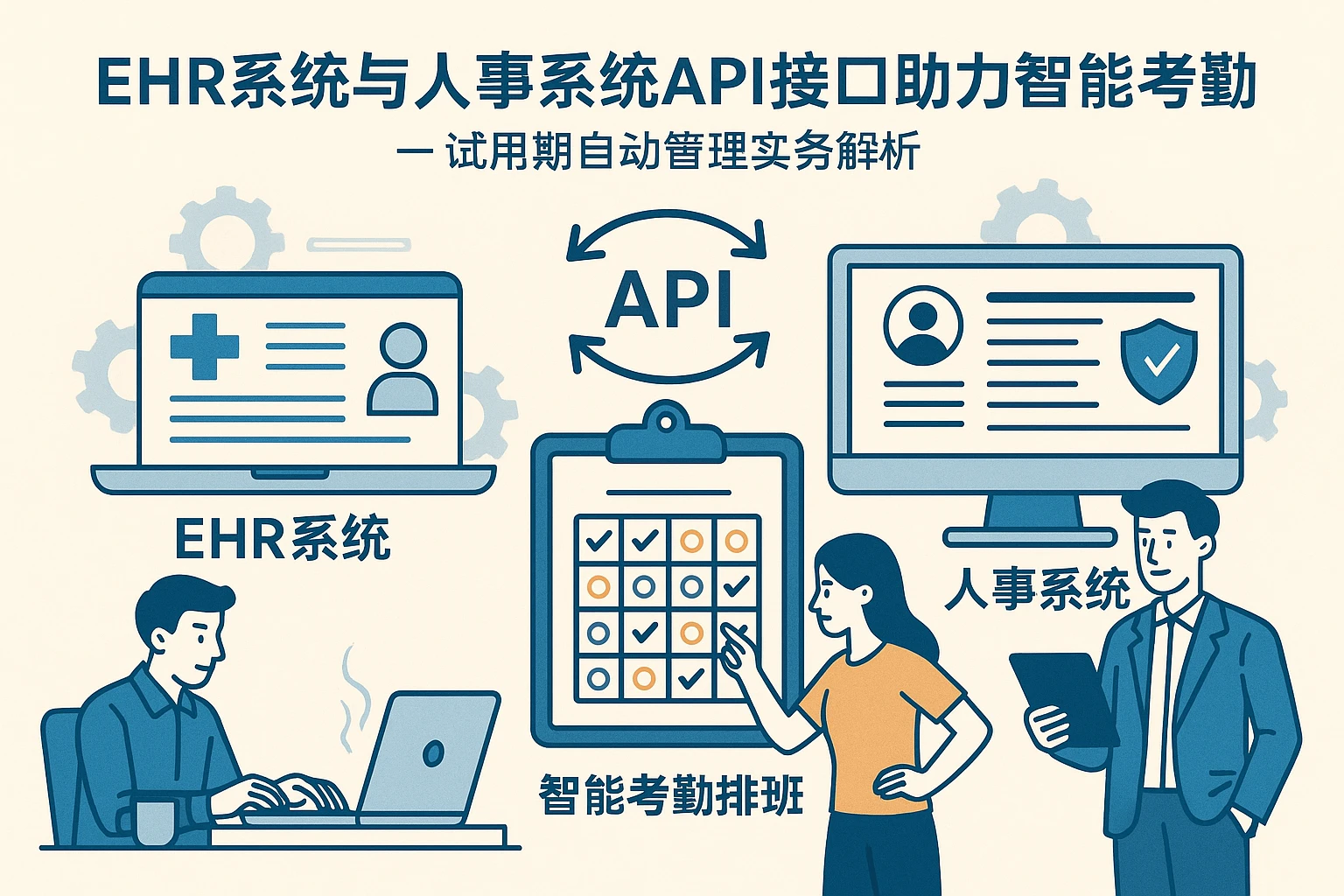 ehr系统与人事系统API接口助力智能考勤排班——试用期自动管理实务解析