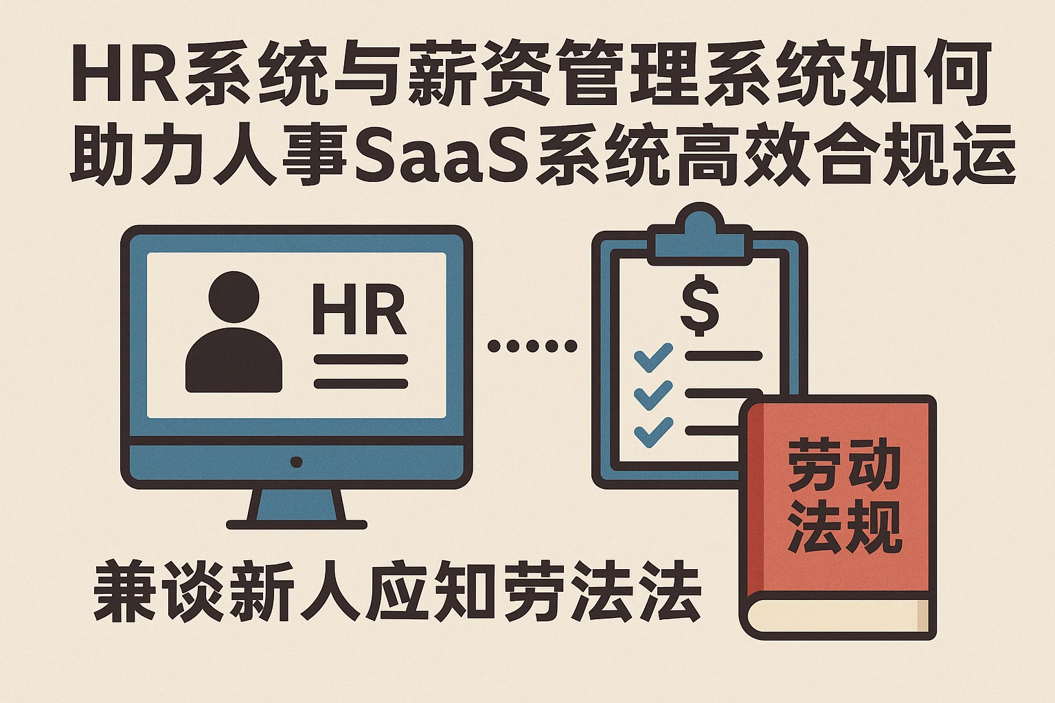 HR系统与薪资管理系统如何助力人事SaaS系统高效合规运转——兼谈新人应知劳动法规书籍推荐