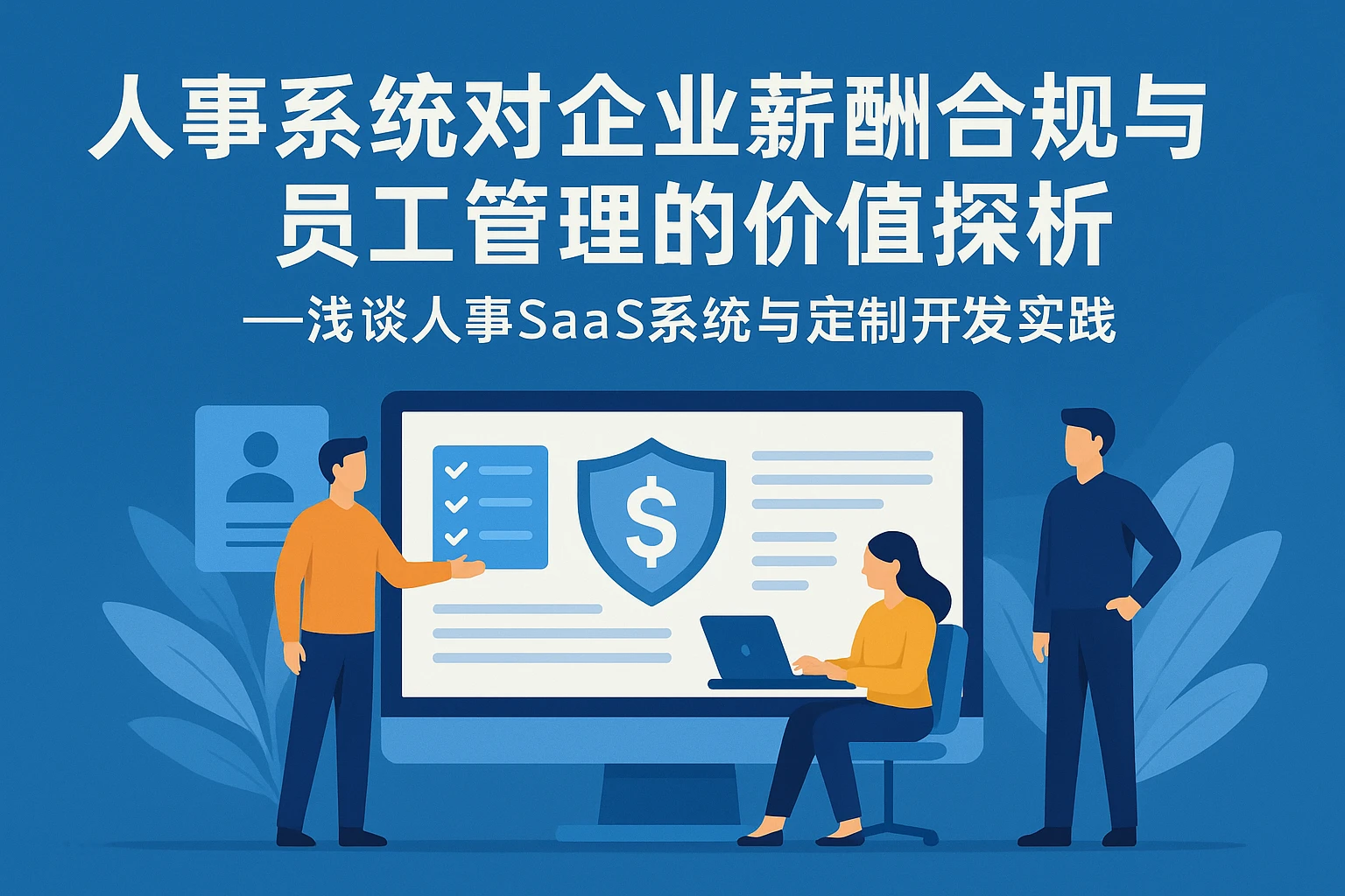 人事系统对企业薪酬合规与员工管理的价值探析——浅谈人事SaaS系统与定制开发实践