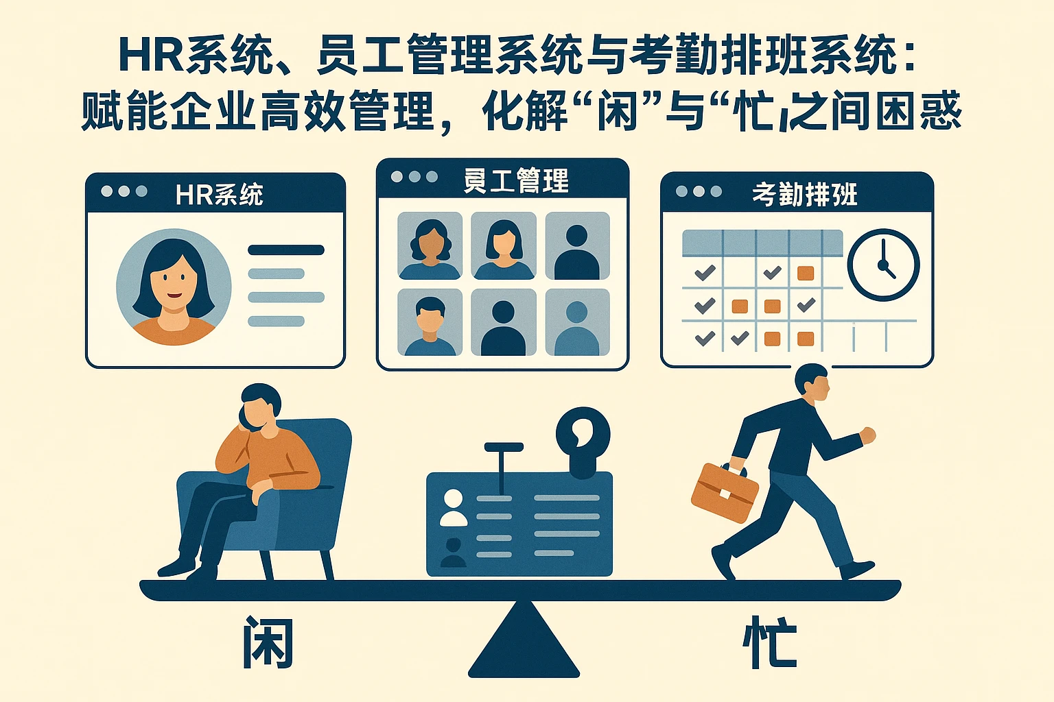 HR系统、员工管理系统与考勤排班系统：赋能企业高效管理，化解“闲”与“忙”之间的困惑