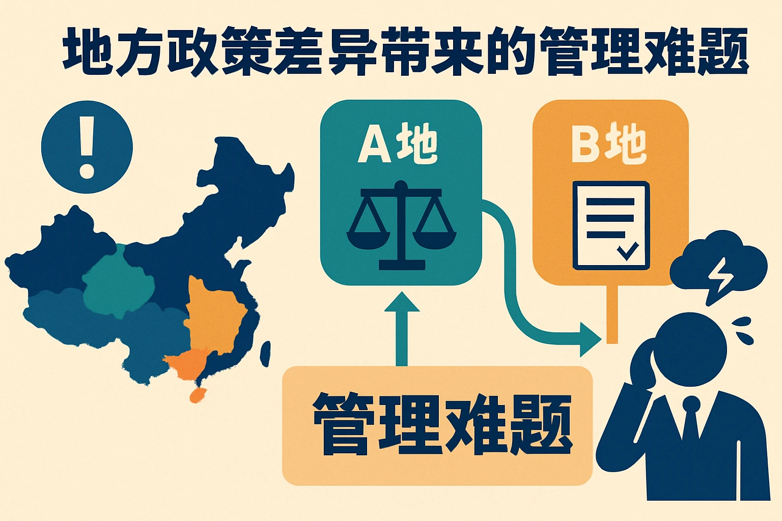 地方政策差异带来的管理难题