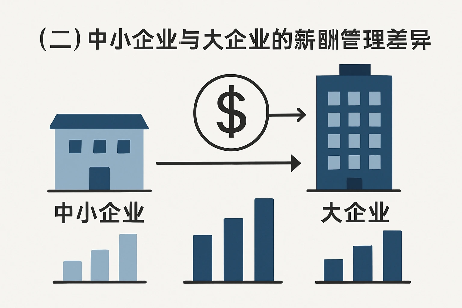 （二）中小企业与大企业的薪酬管理差异
