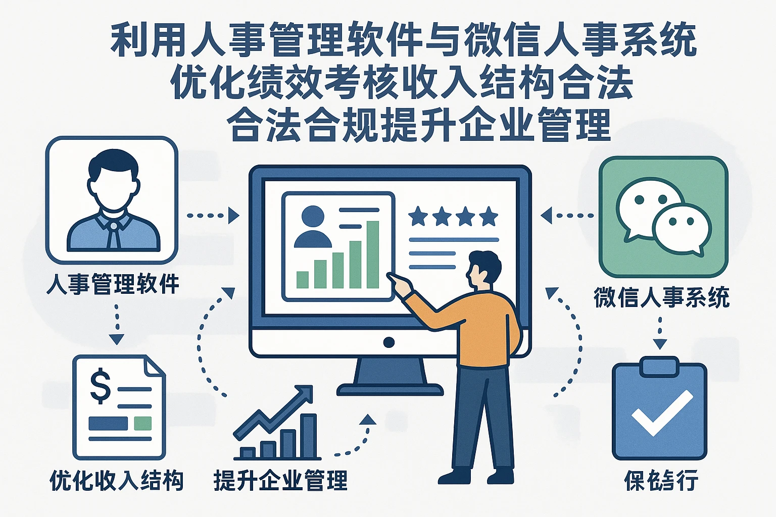 利用人事管理软件与微信人事系统优化绩效考核收入结构，合法合规提升企业管理