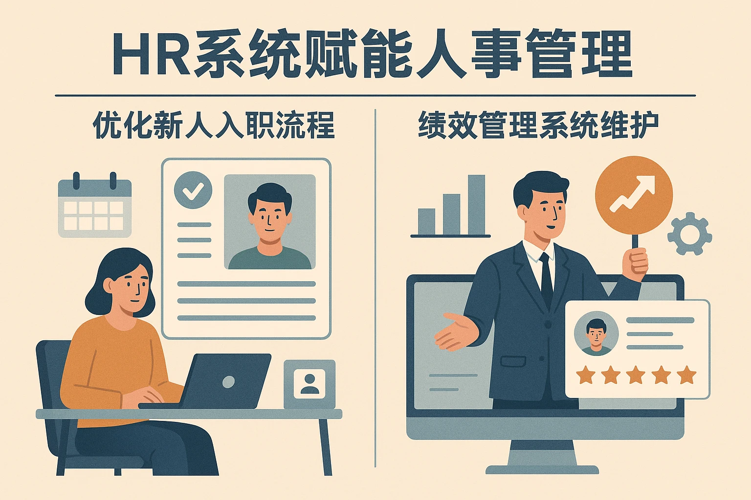 HR系统赋能人事管理：优化新人入职流程与绩效管理系统维护