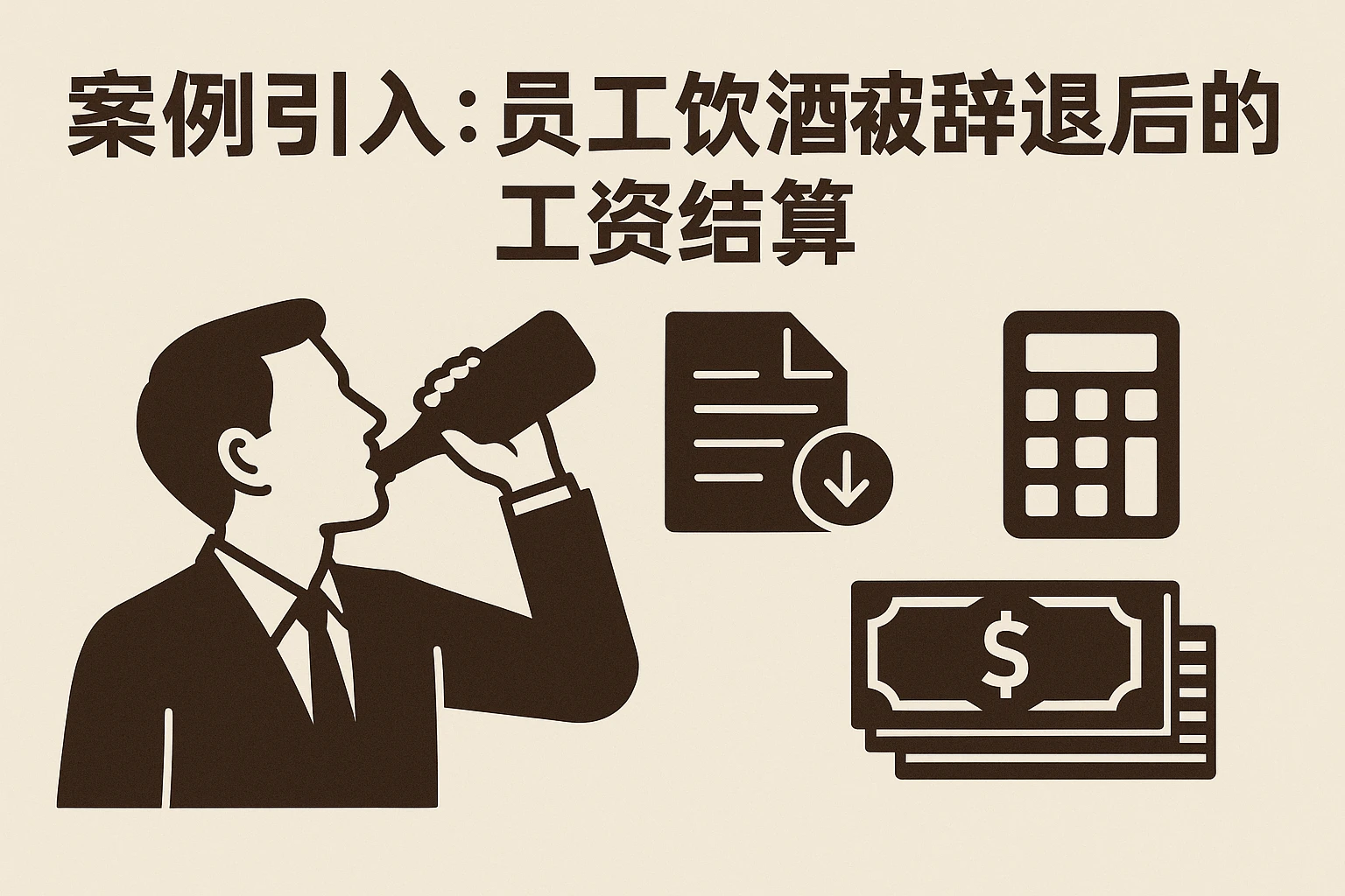 案例引入：员工饮酒被辞退后的工资结算