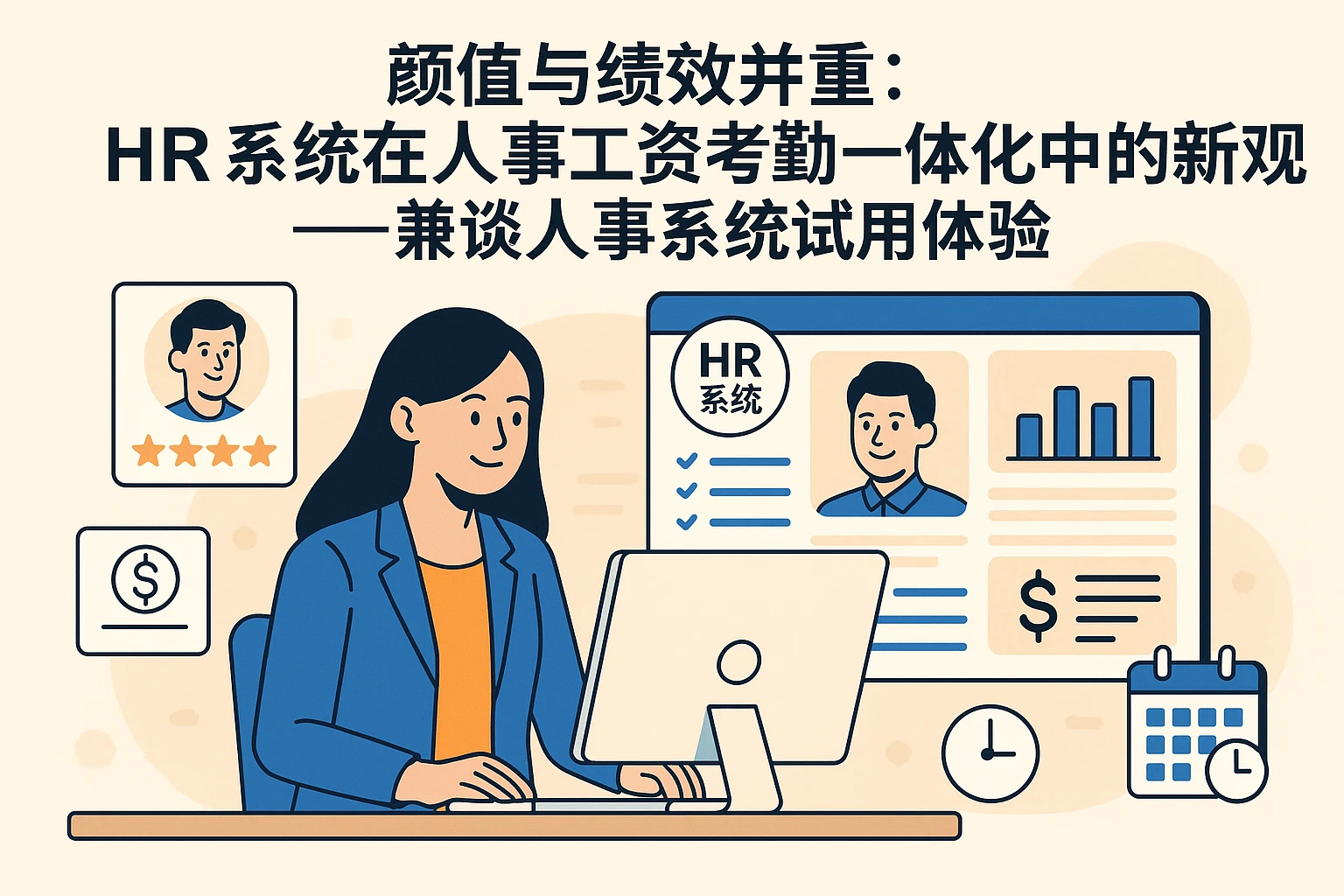 颜值与绩效并重：HR系统在人事工资考勤一体化中的新观察——兼谈人事系统试用体验