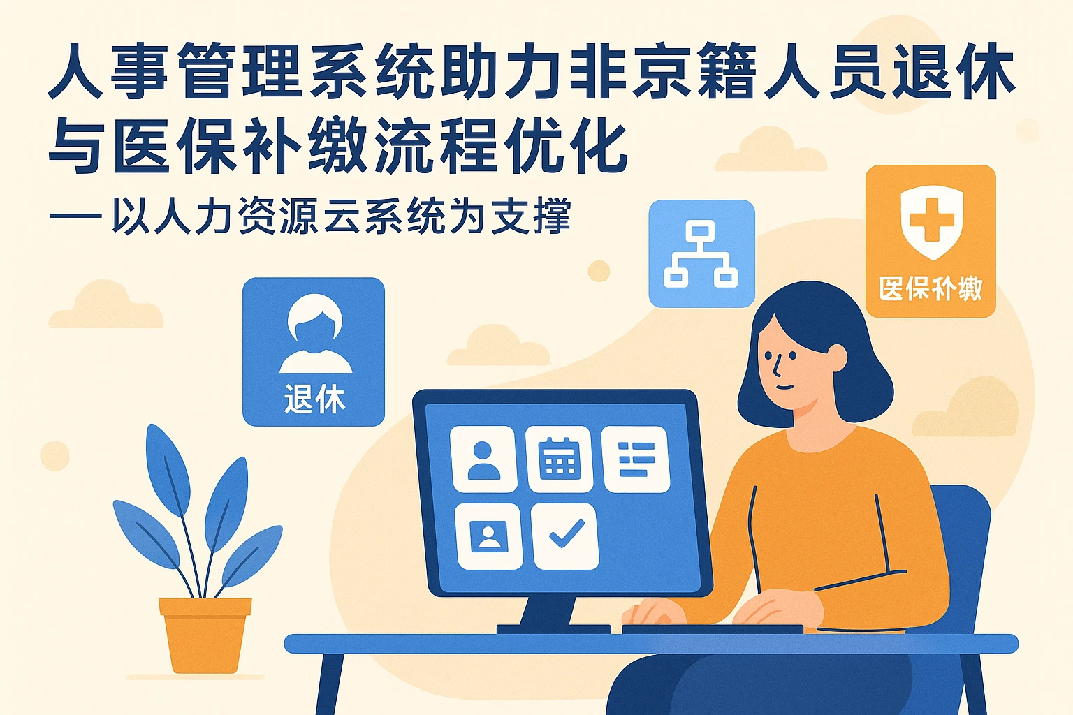 人事管理系统助力非京籍人员退休与医保补缴流程优化——以人力资源云系统为支撑