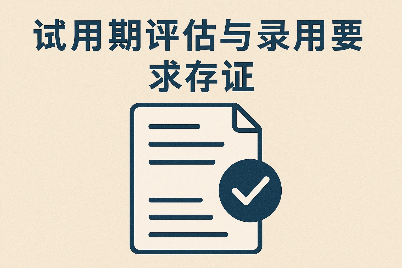 2. 试用期评估与录用要求存证