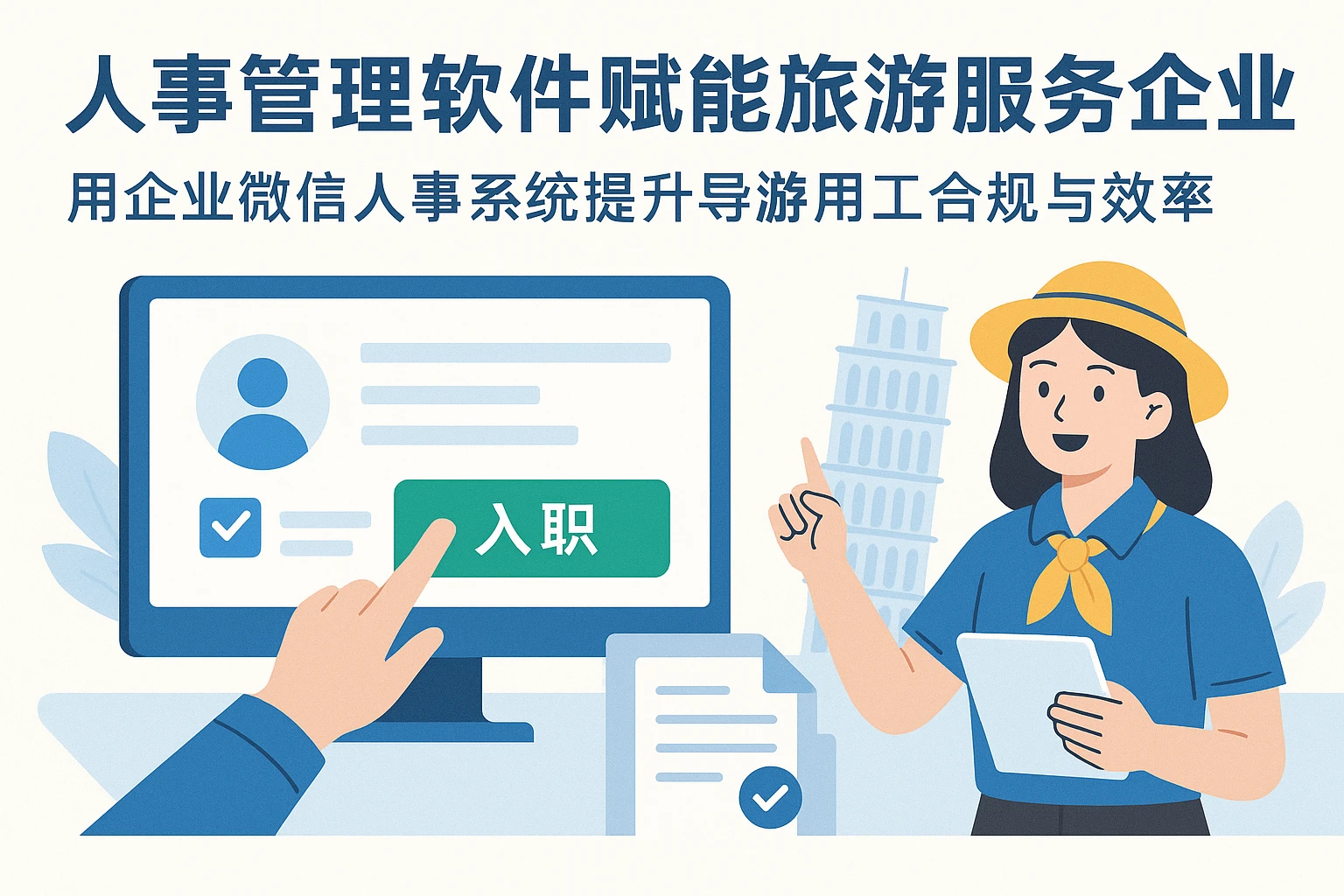 人事管理软件赋能旅游服务企业——用企业微信人事系统提升导游用工合规与效率